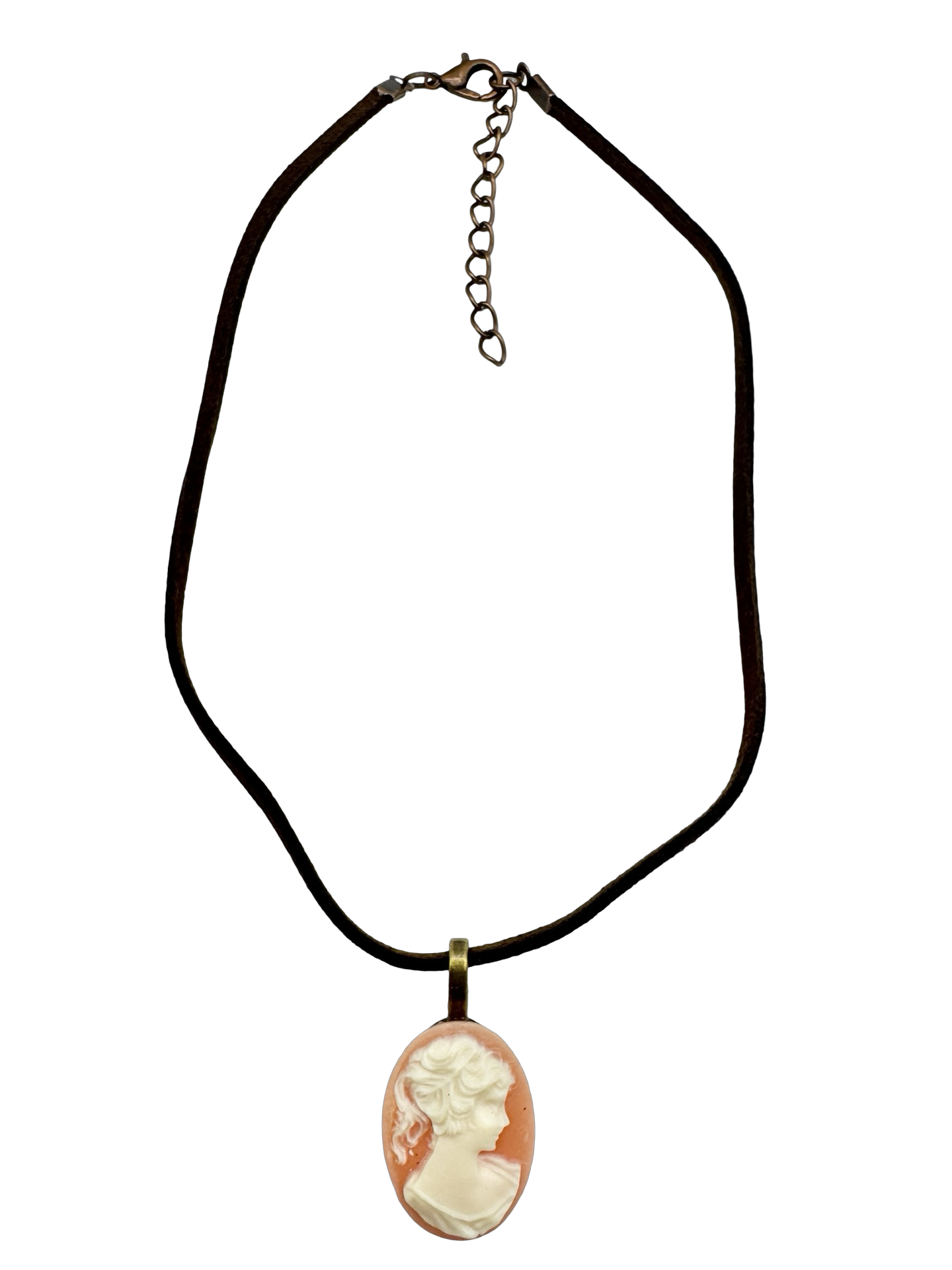 Vintage 90s Blush Cameo Choker