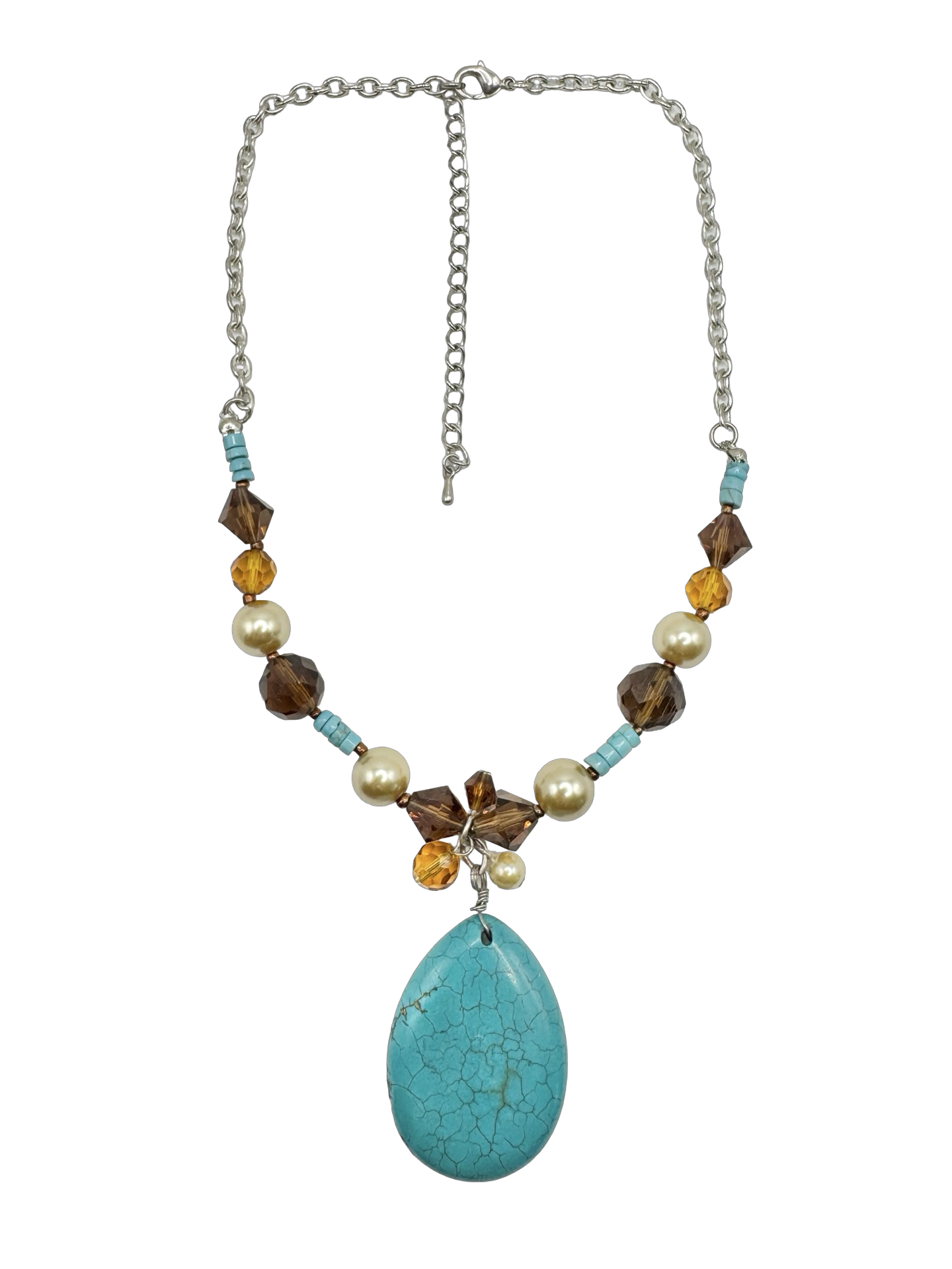 Vintage Desert Jewel Pendant Necklace