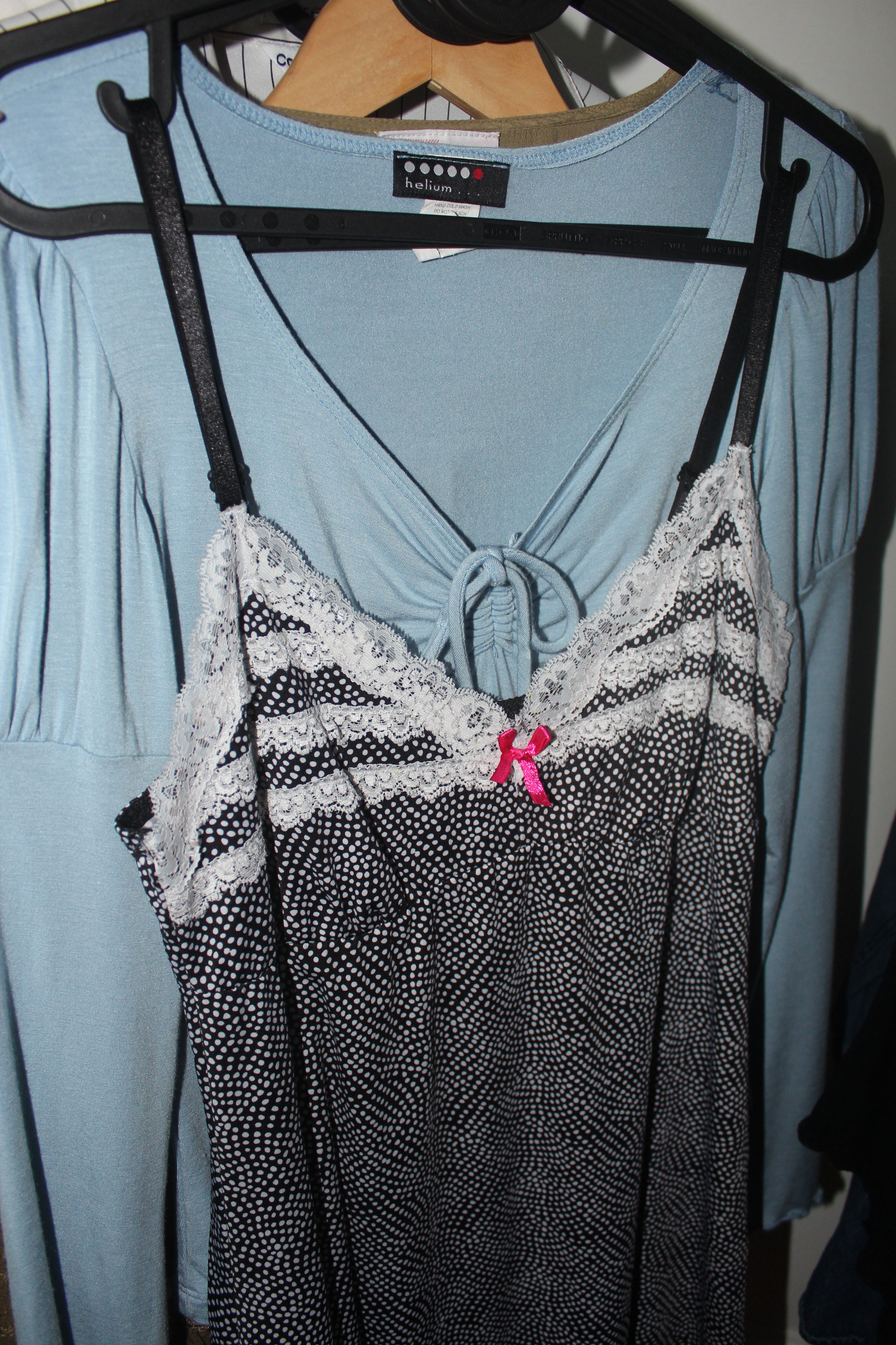 Vintage 90s Lace Dotted Mini Dress (M)