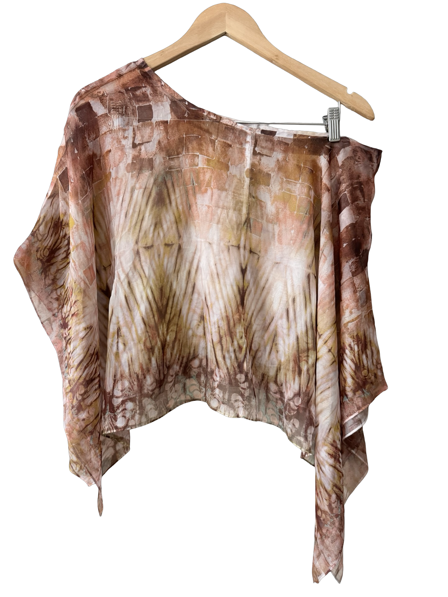 Vintage 90s Desert Mirage Sheer Poncho Top (One Size)