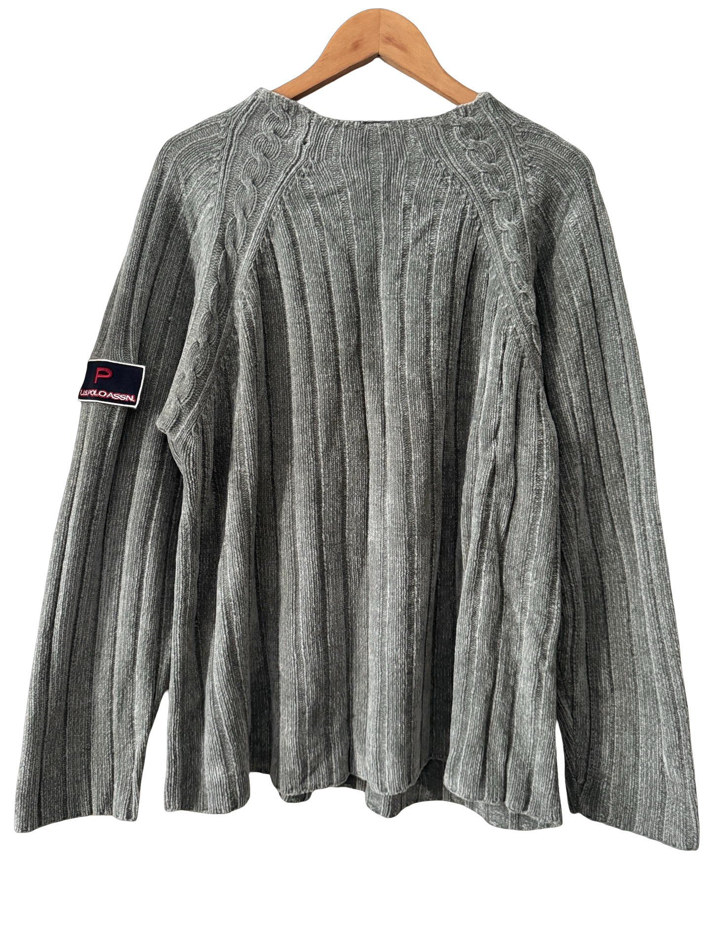 Vintage 90s Varsity Club Oversized Knit (L)