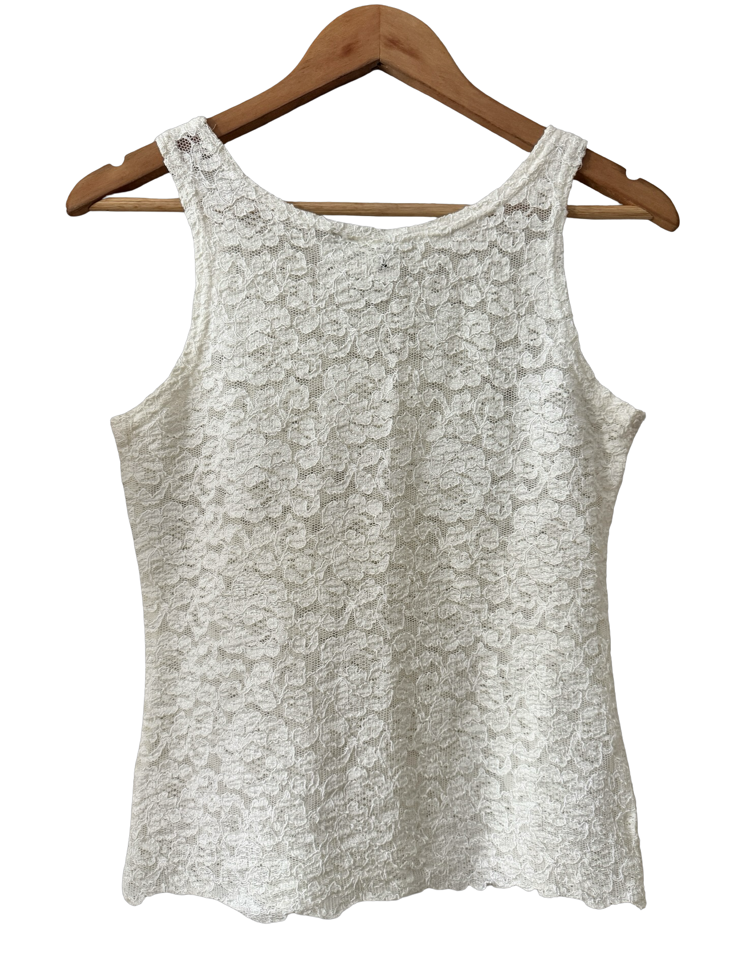 Vintage 90s High-Neck Lace Tank (M)