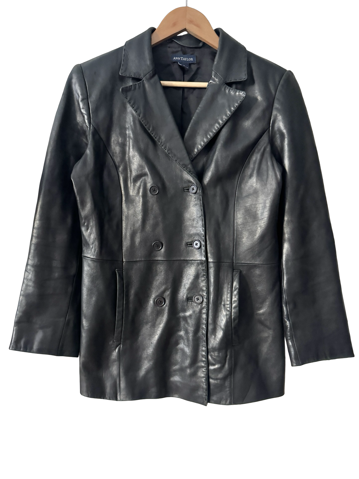 Vintage Y2K After Dark Leather Blazer (S/M)