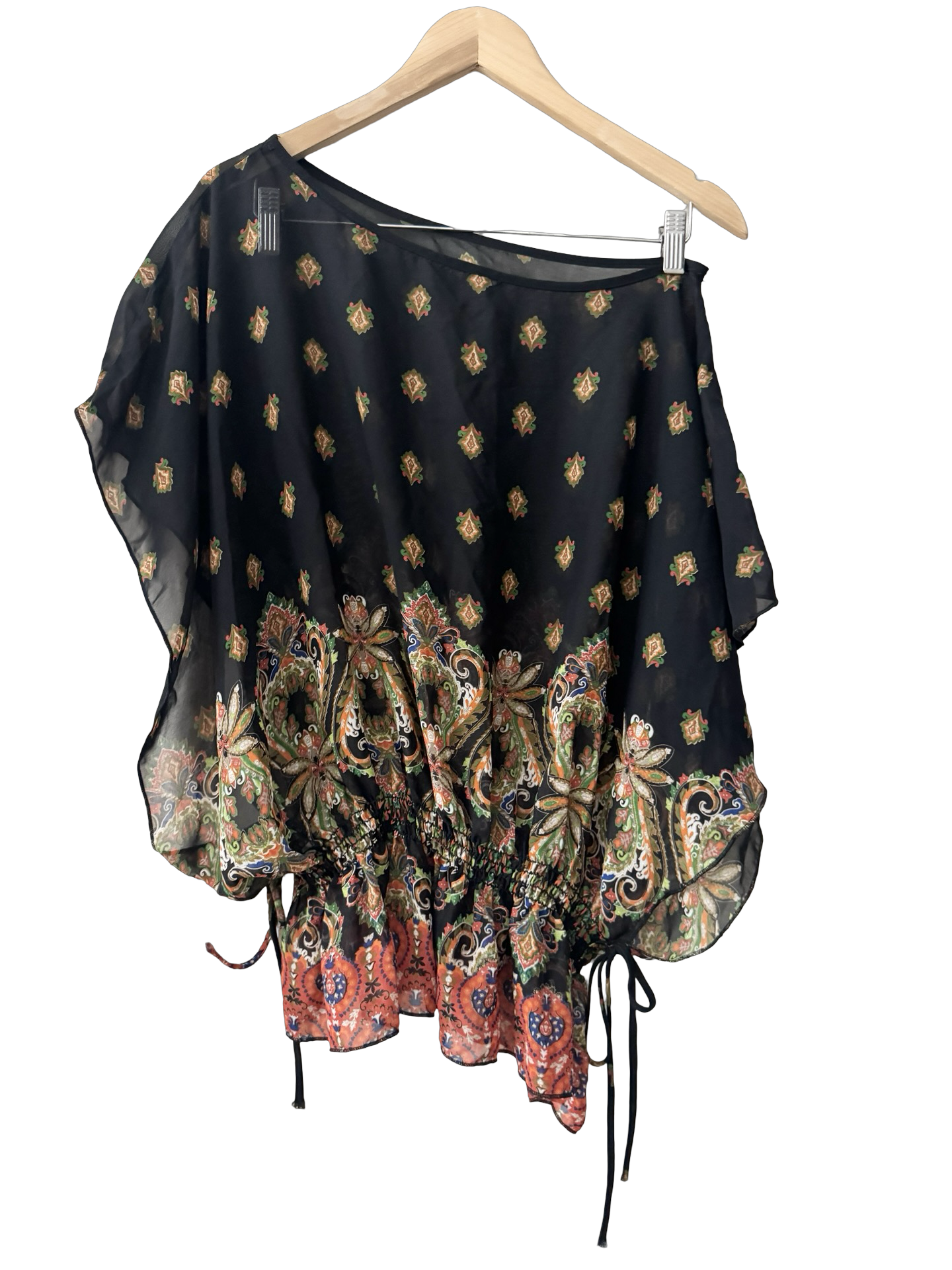 Vintage 90s Junette Sheer Poncho (M)