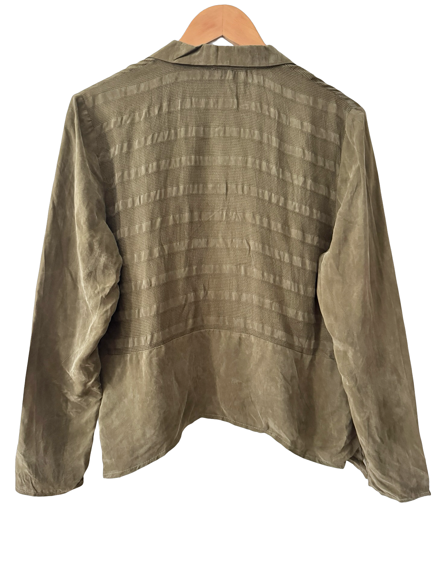 Vintage 90s Olive Grove Retro Blouse (M)