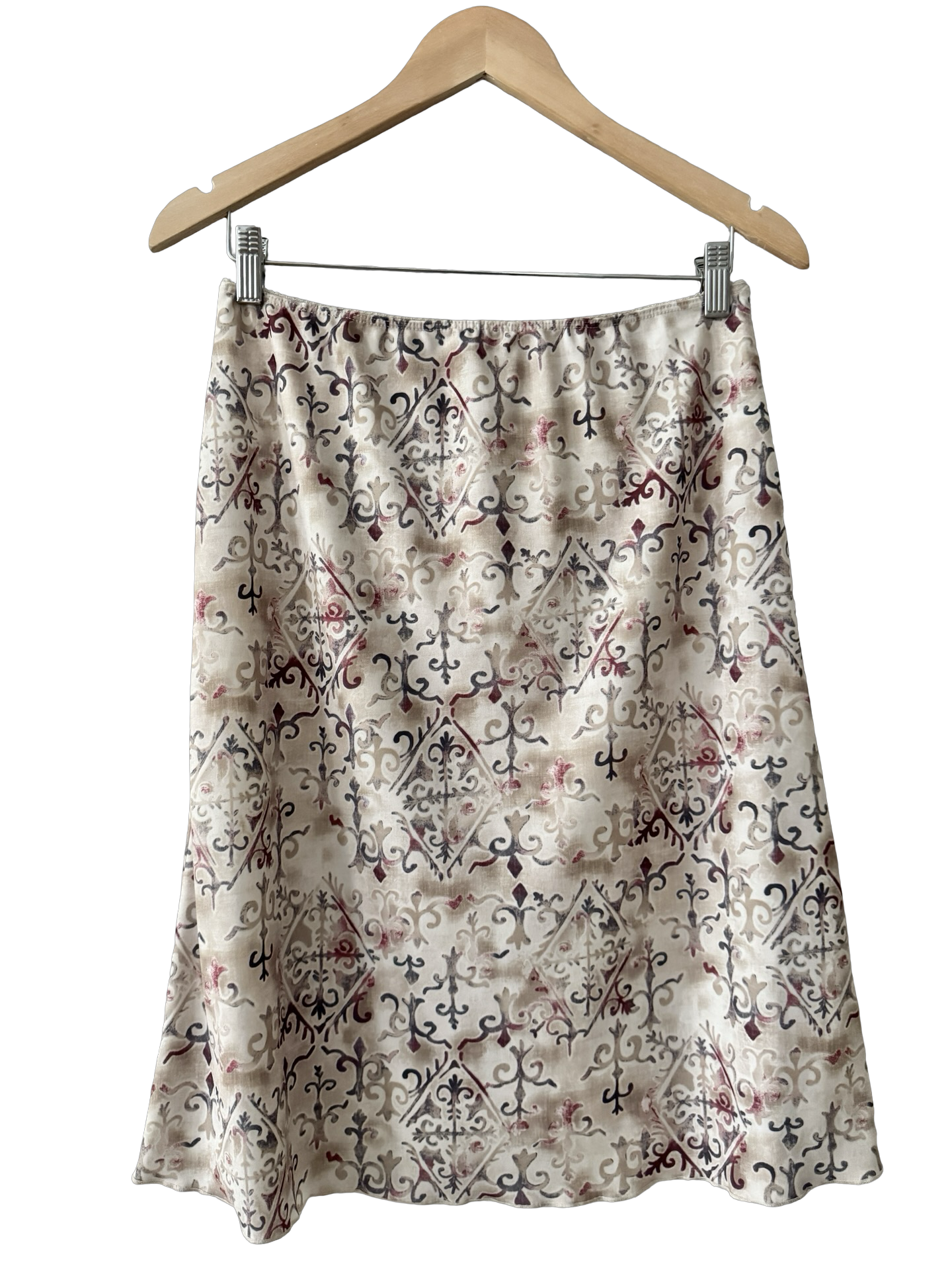 Vintage Y2K Paris Blues Retro Midi Skirt (S/M)