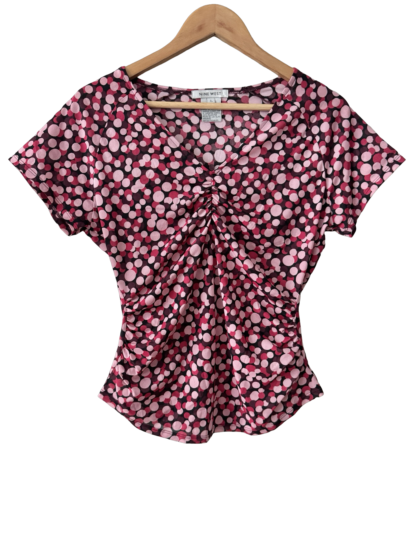 Vintage Y2K Dotted Bombshell Top (L)