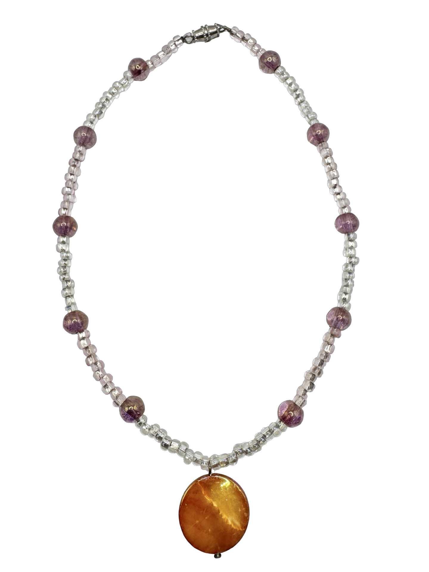 Vintage Y2K Apricot Glow Necklace