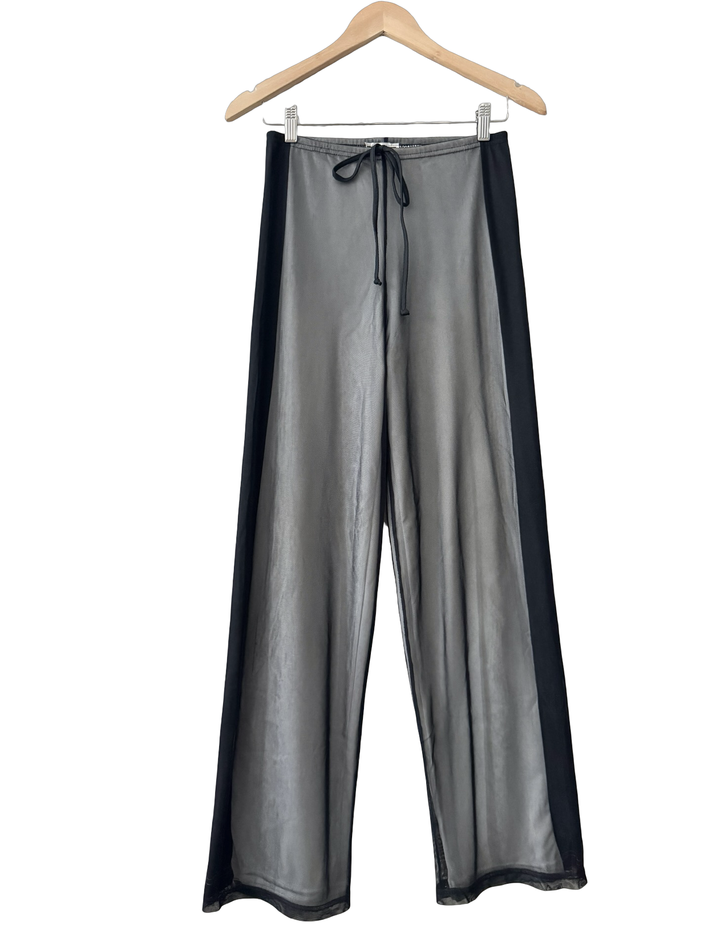 Vintage 90s In Charge Sheer Wide Leg Pants (S/M)