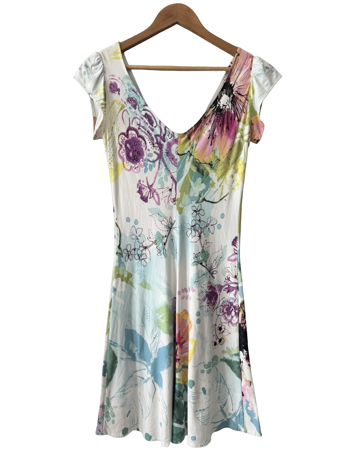 Vintage Y2K Secret Garden Tie Front Dress (S-M)