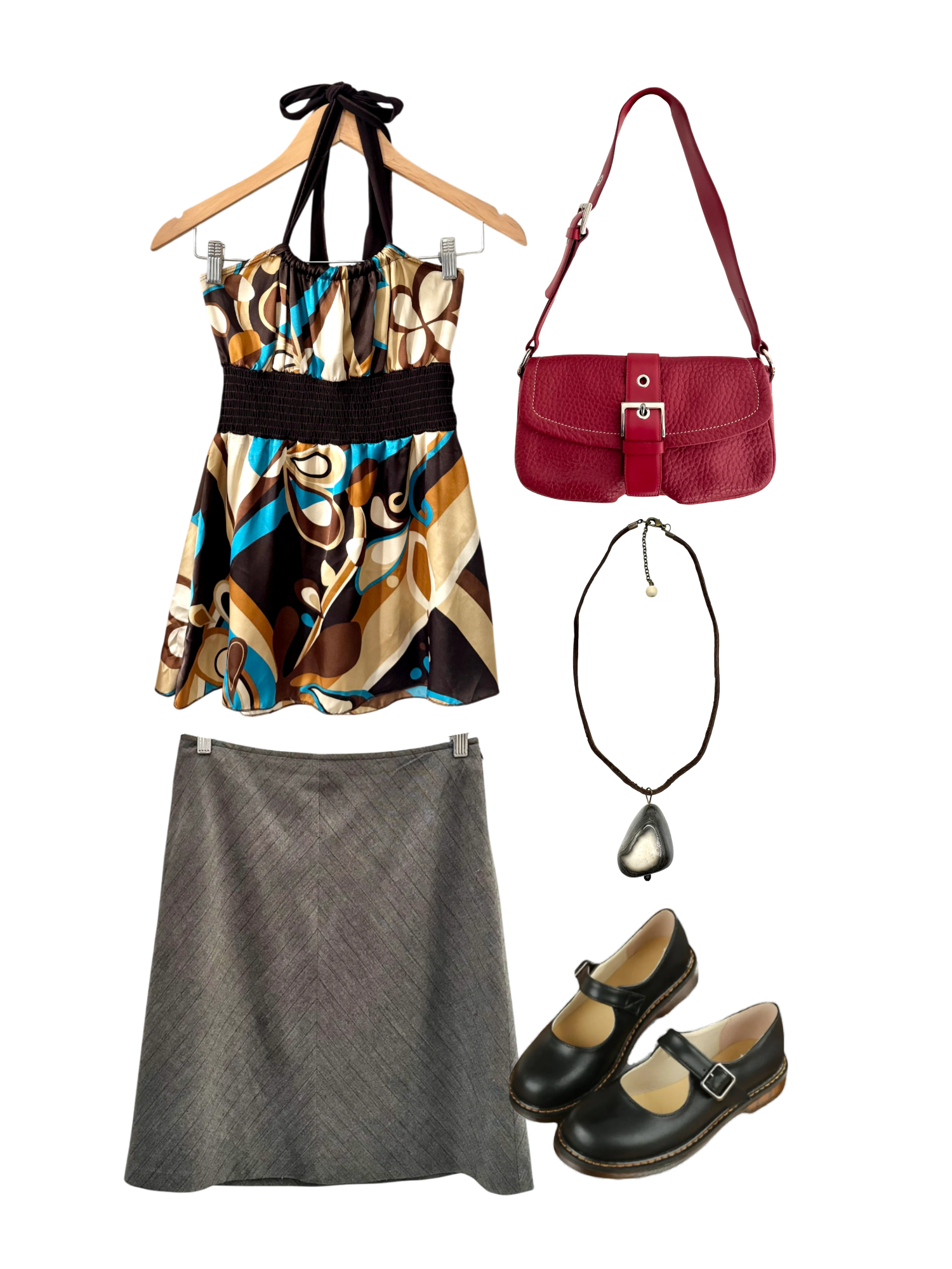 Vintage 90s Retro Babydoll Halter (S/M)