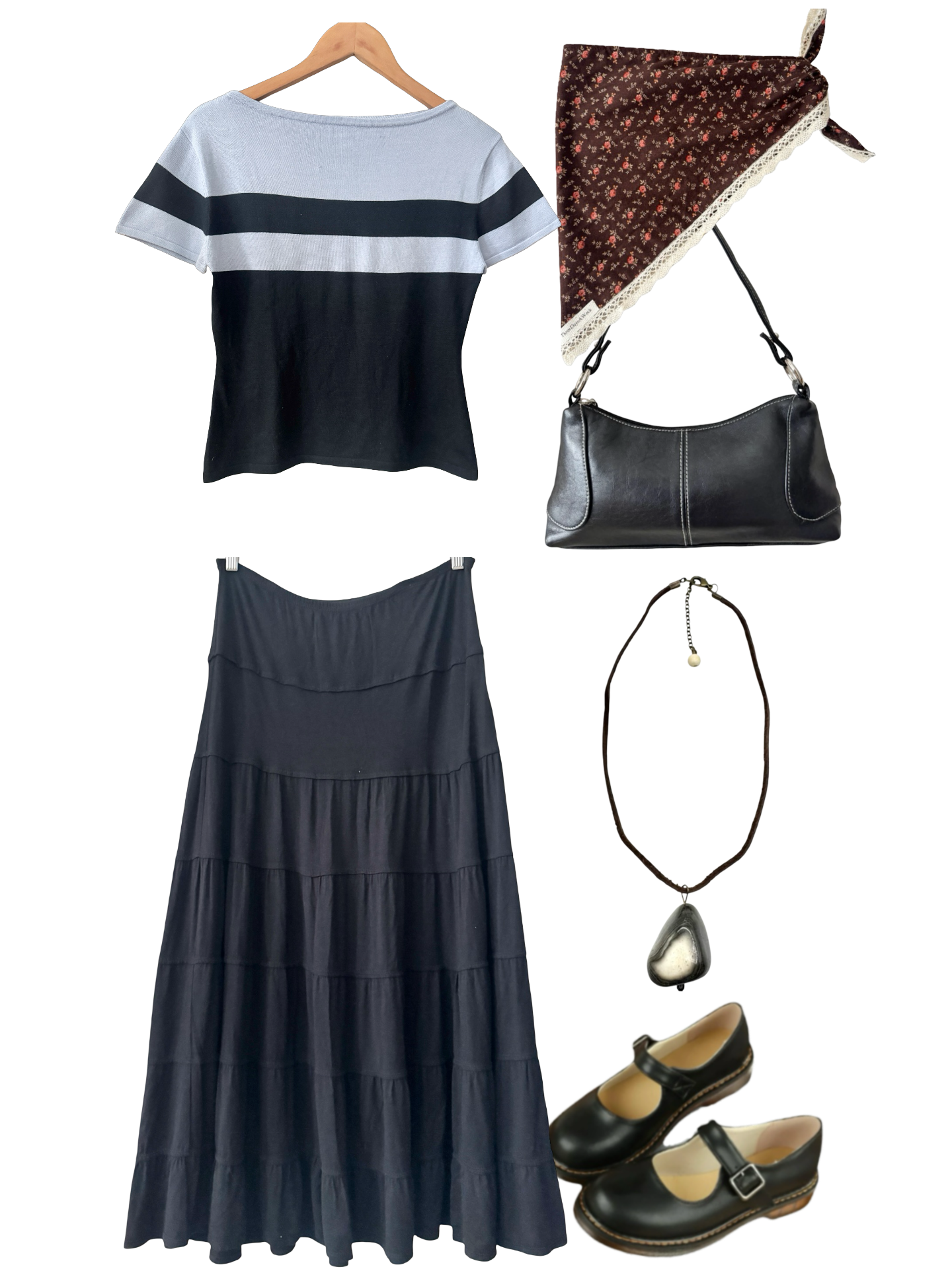 Vintage Y2K Max Studio Tiered Skirt (M)