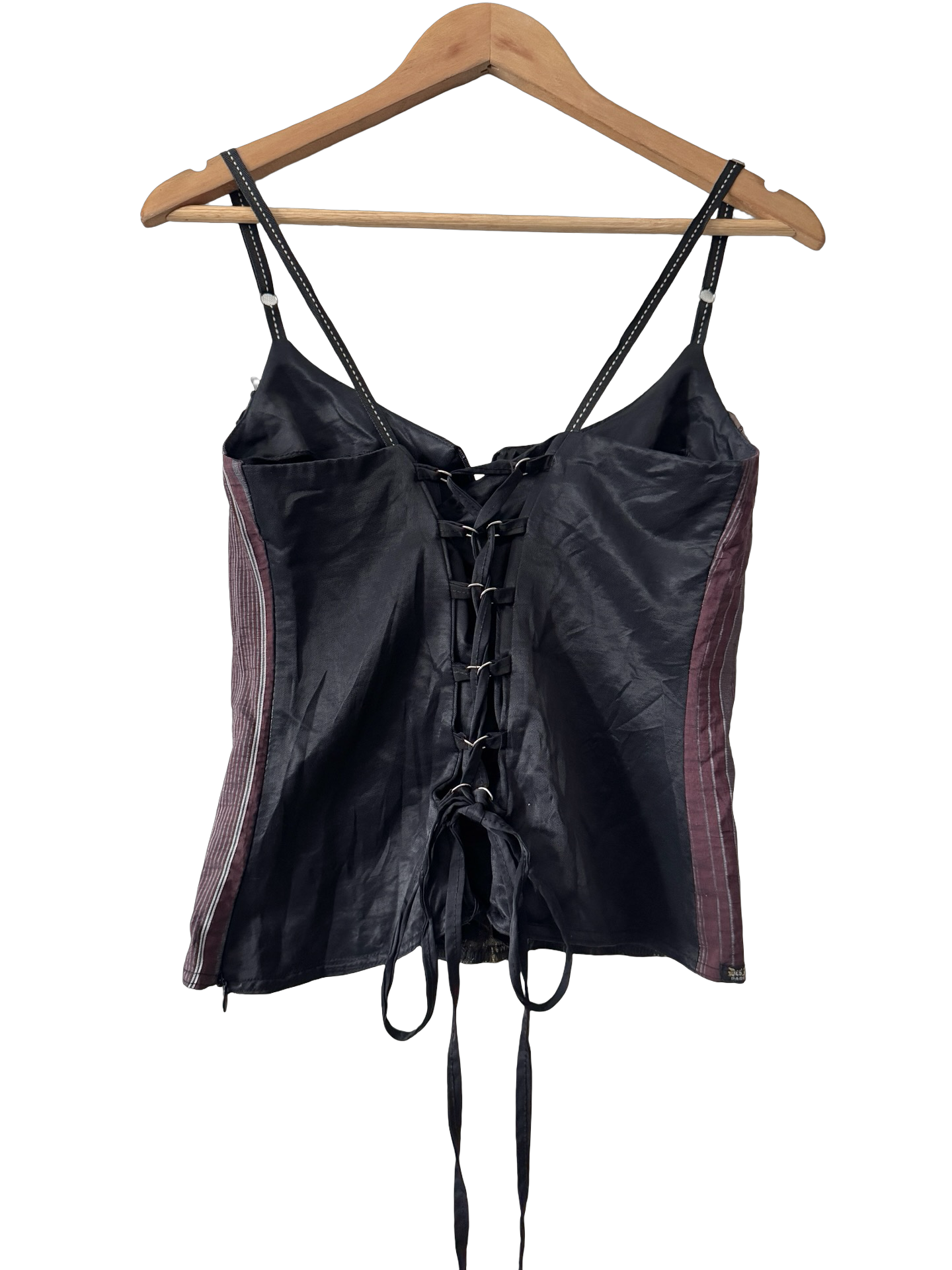 Vintage 90s French Cabaret Patchwork Cami (M)