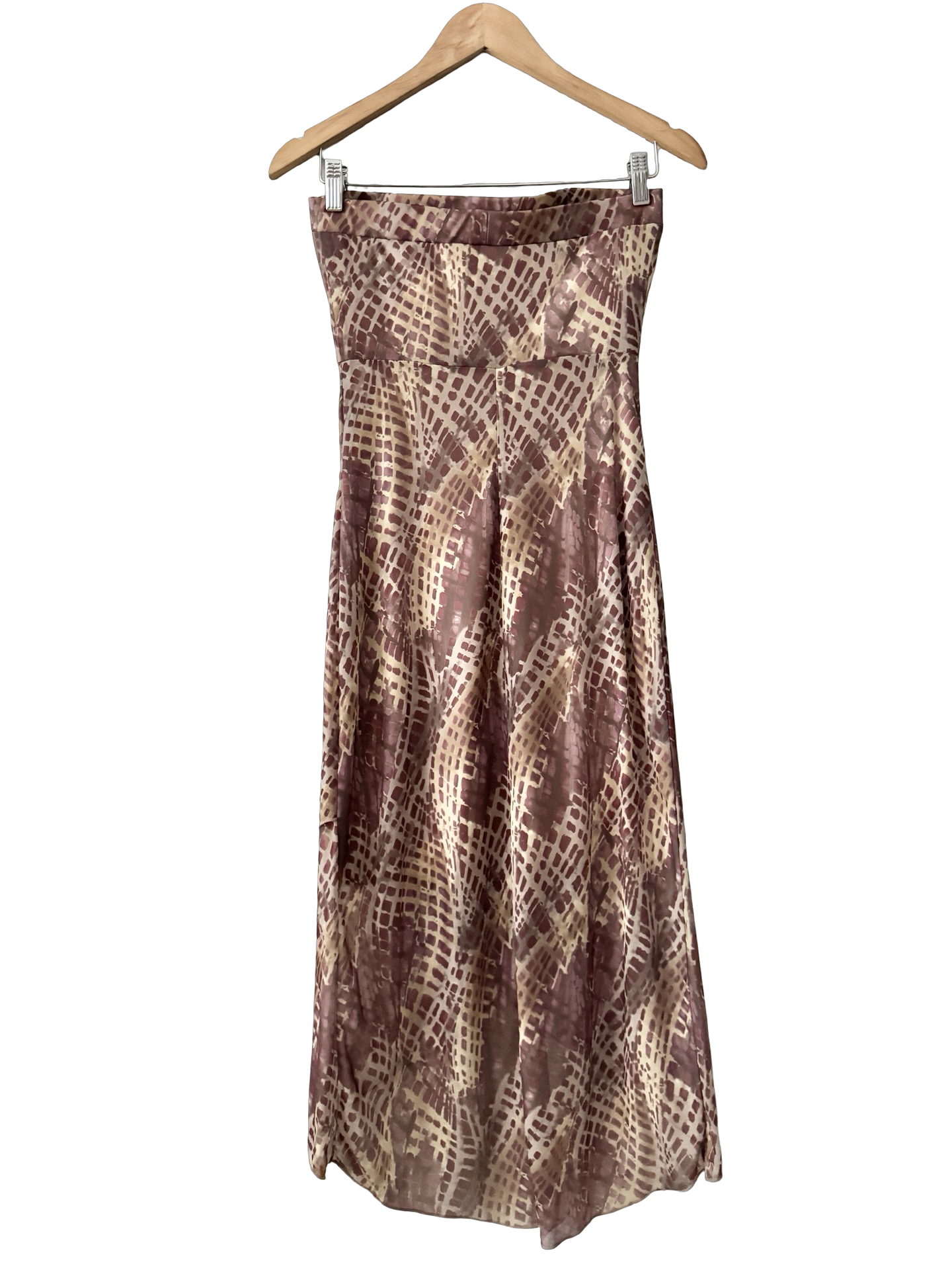 Vintage 90s Pink Mocha Martini Strapless Dress (S)