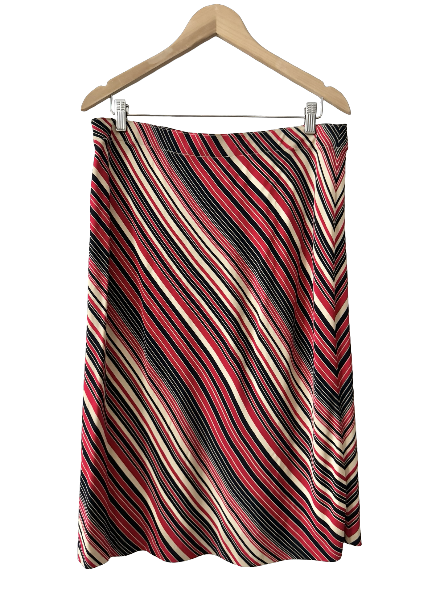 Vintage Y2K After Hours Stripe Rayon Skirt (L)