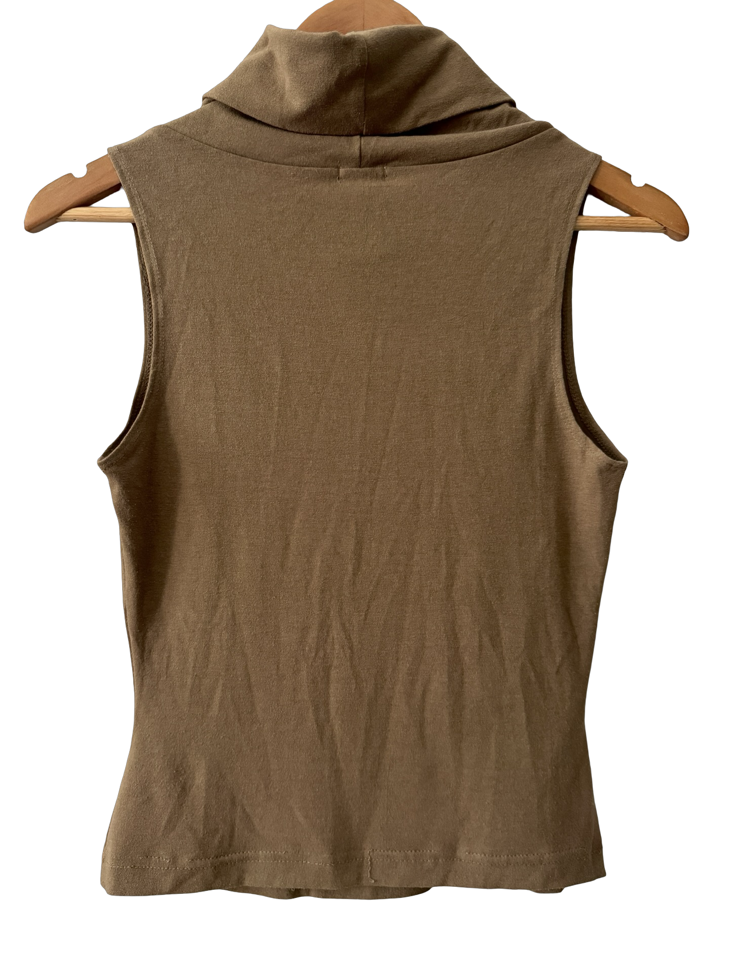Vintage 90s XOXO Camel Sleeveless Turtleneck Top (S/M)
