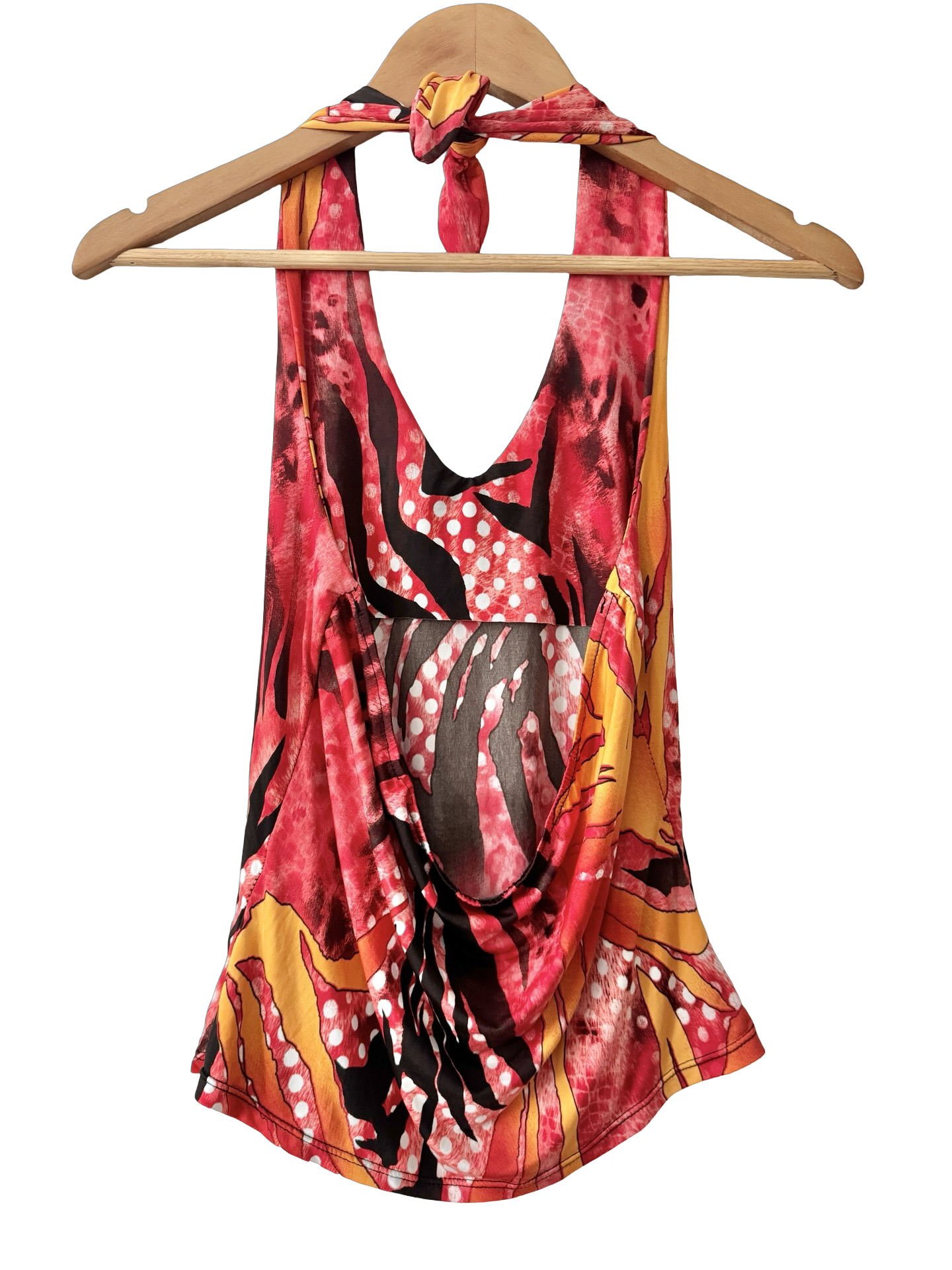 Vintage 90s Sunset Safari Halter (M)