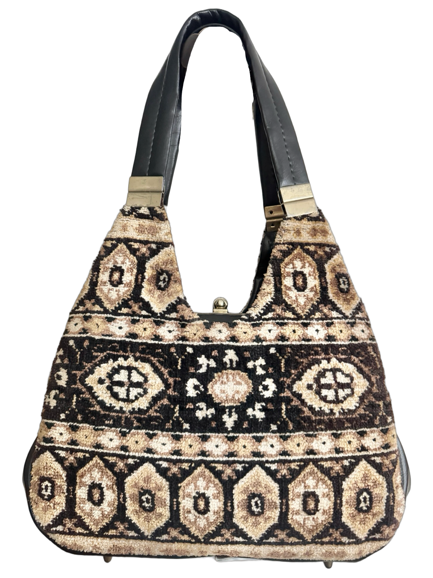 Vintage 90s Carpet Bag Shoulder Purse