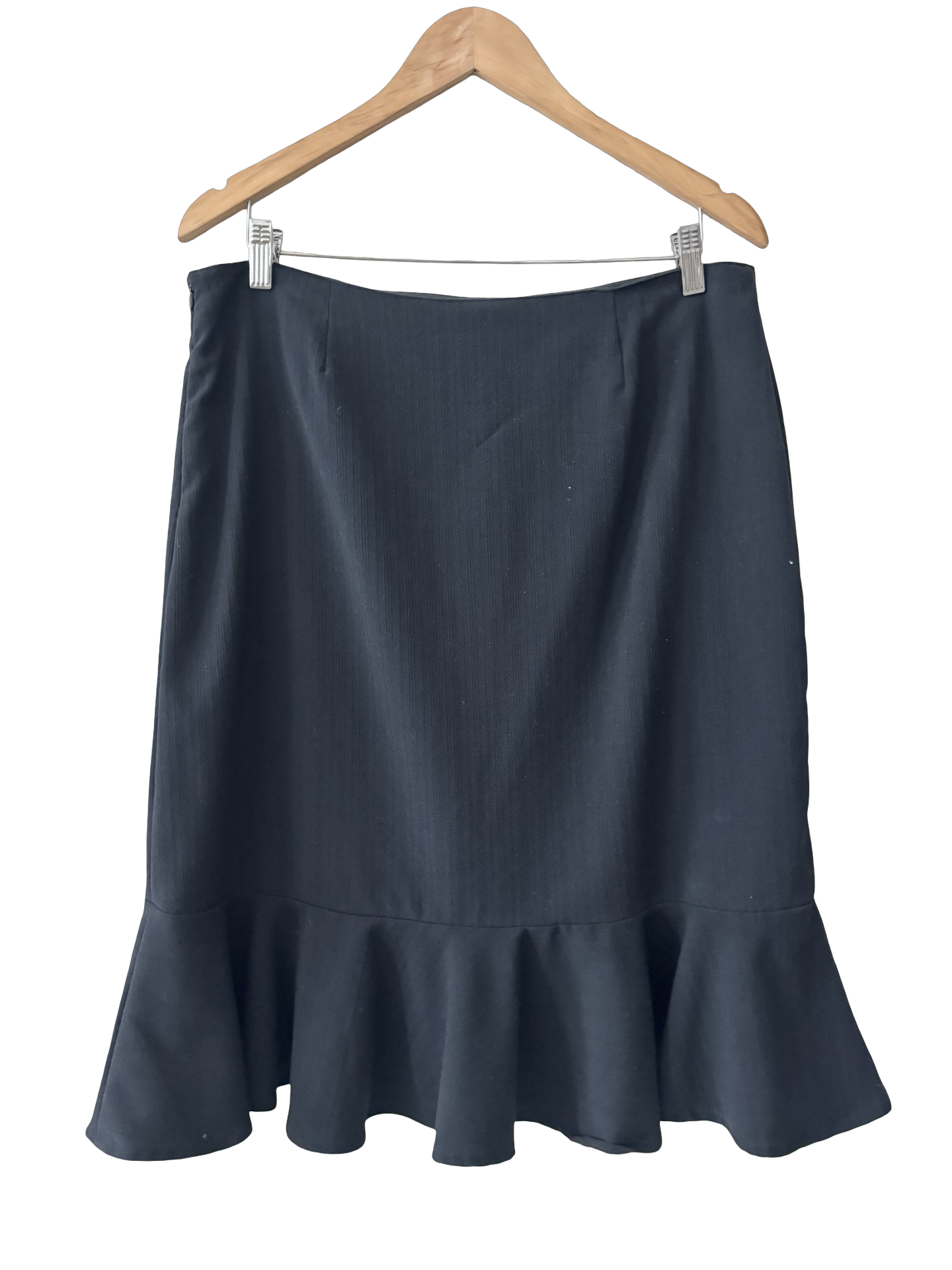 Vintage 90s Ruffled Hem Midi Skirt (M/L)