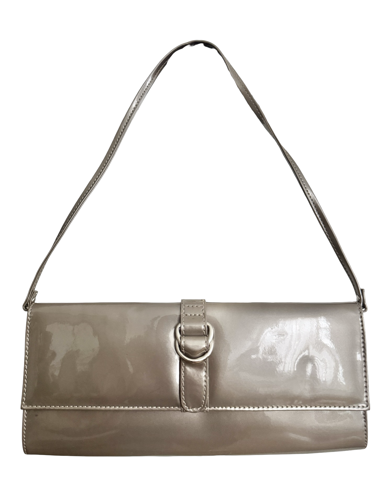 Vintage Y2K Cappuccino Patent Baguette