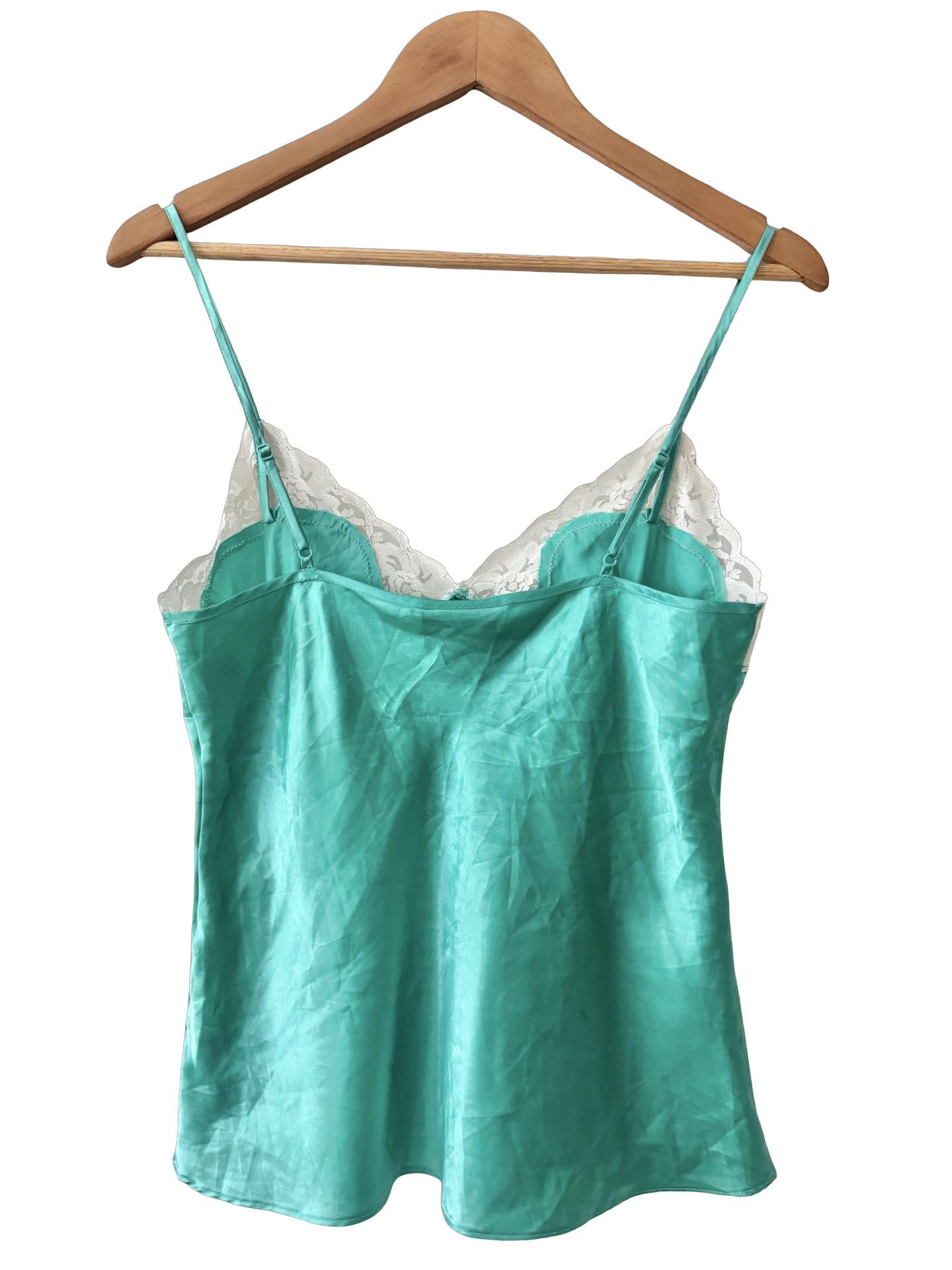Vintage Y2K Mermaid Lagoon Satin Cami (M)