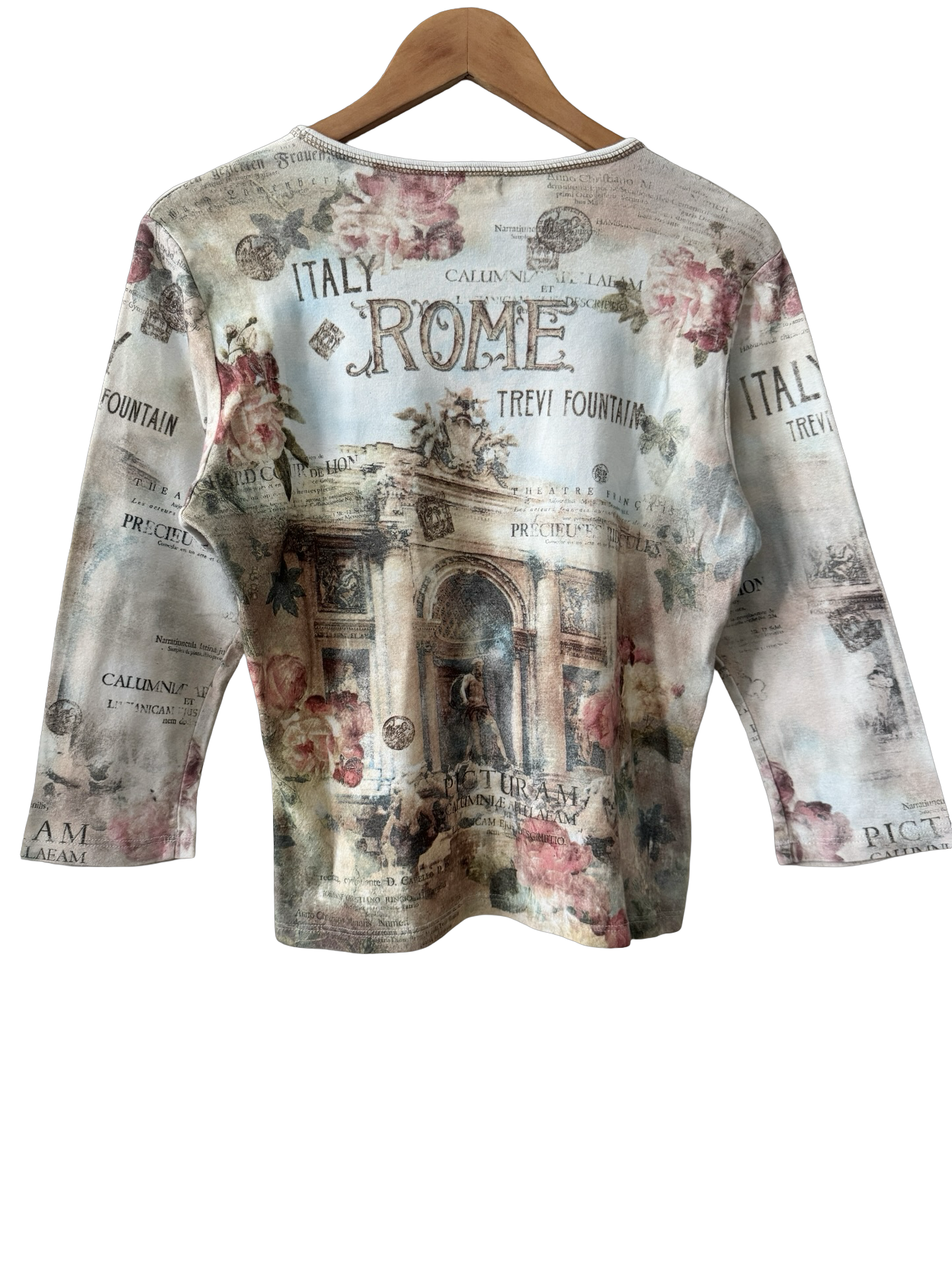Vintage Y2K Italian Graphic Long Sleeve (L)