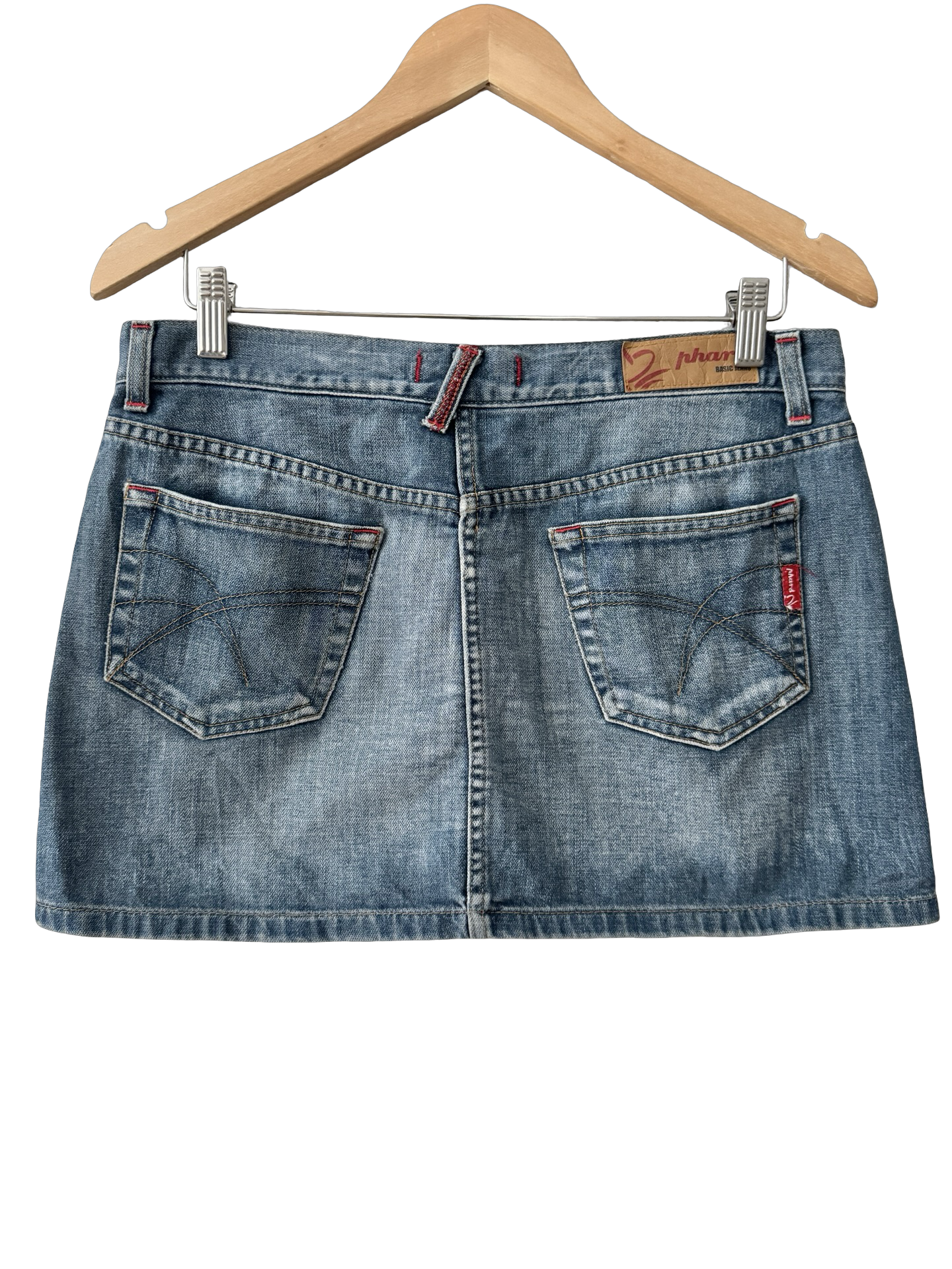 Vintage Y2K Italian Denim Micro Mini Skirt (M)