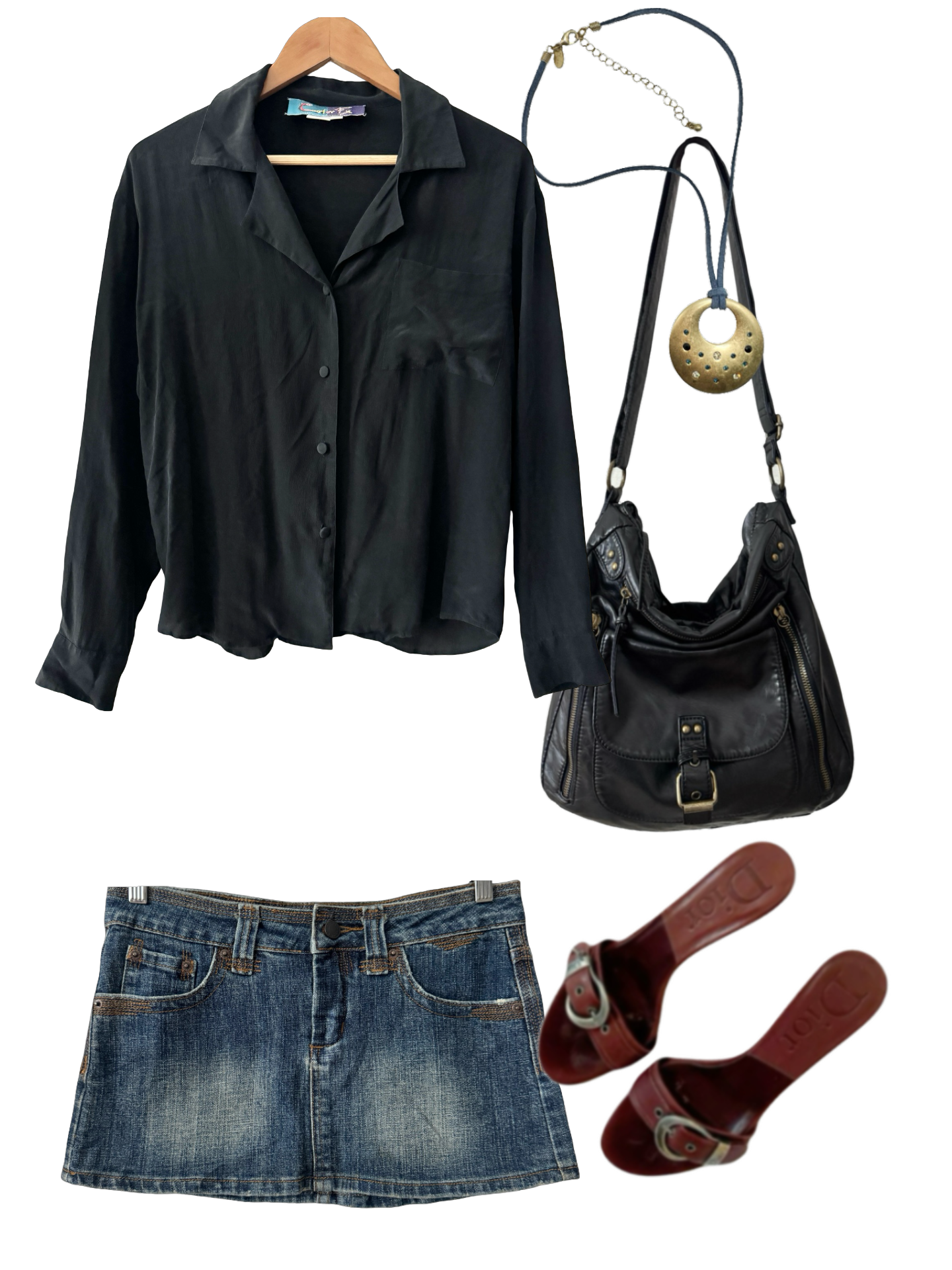 Vintage 90s It Girl Silk Blouse (M)