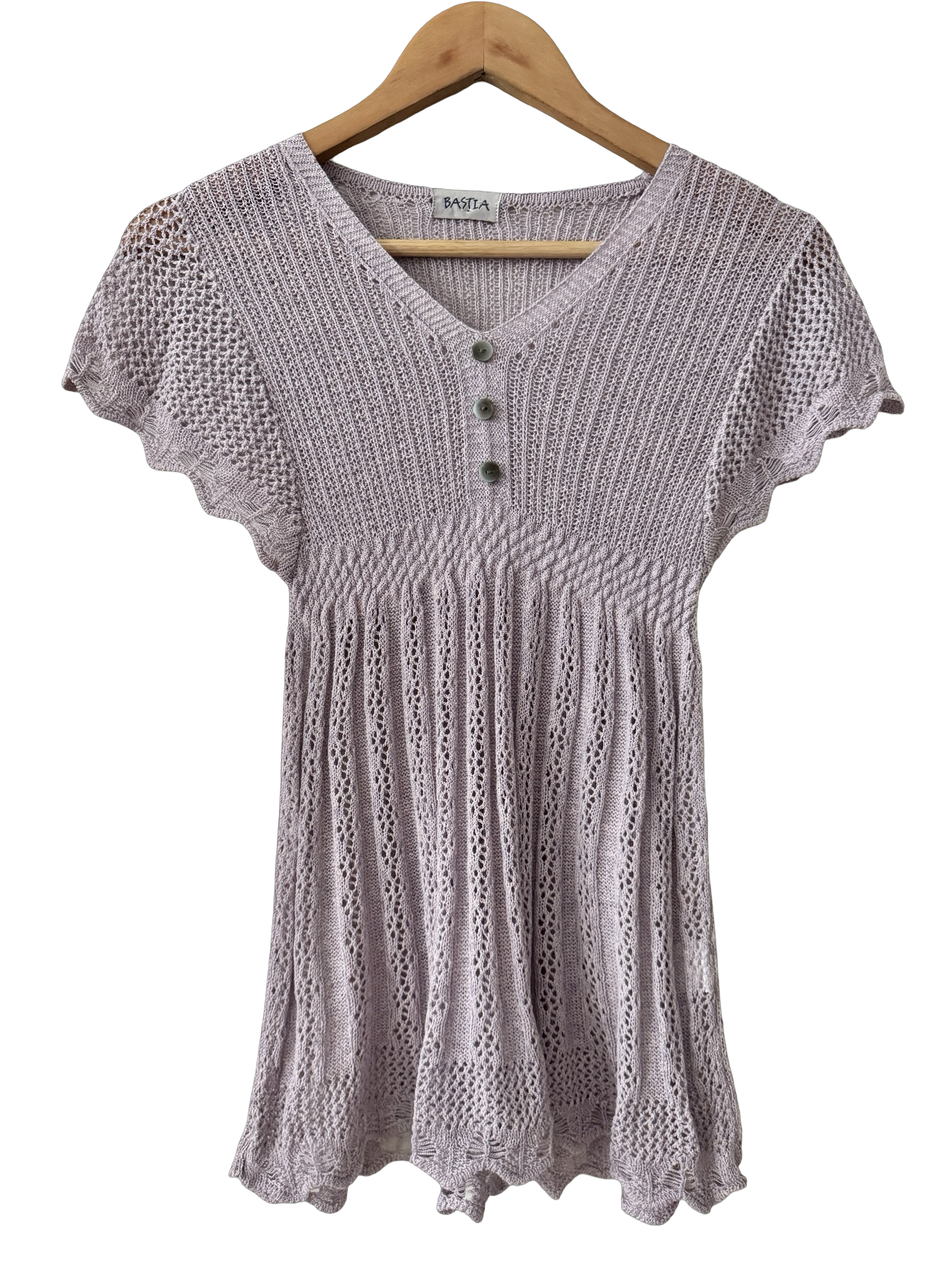 Vintage 90s Knit Babydoll Top (S/M)
