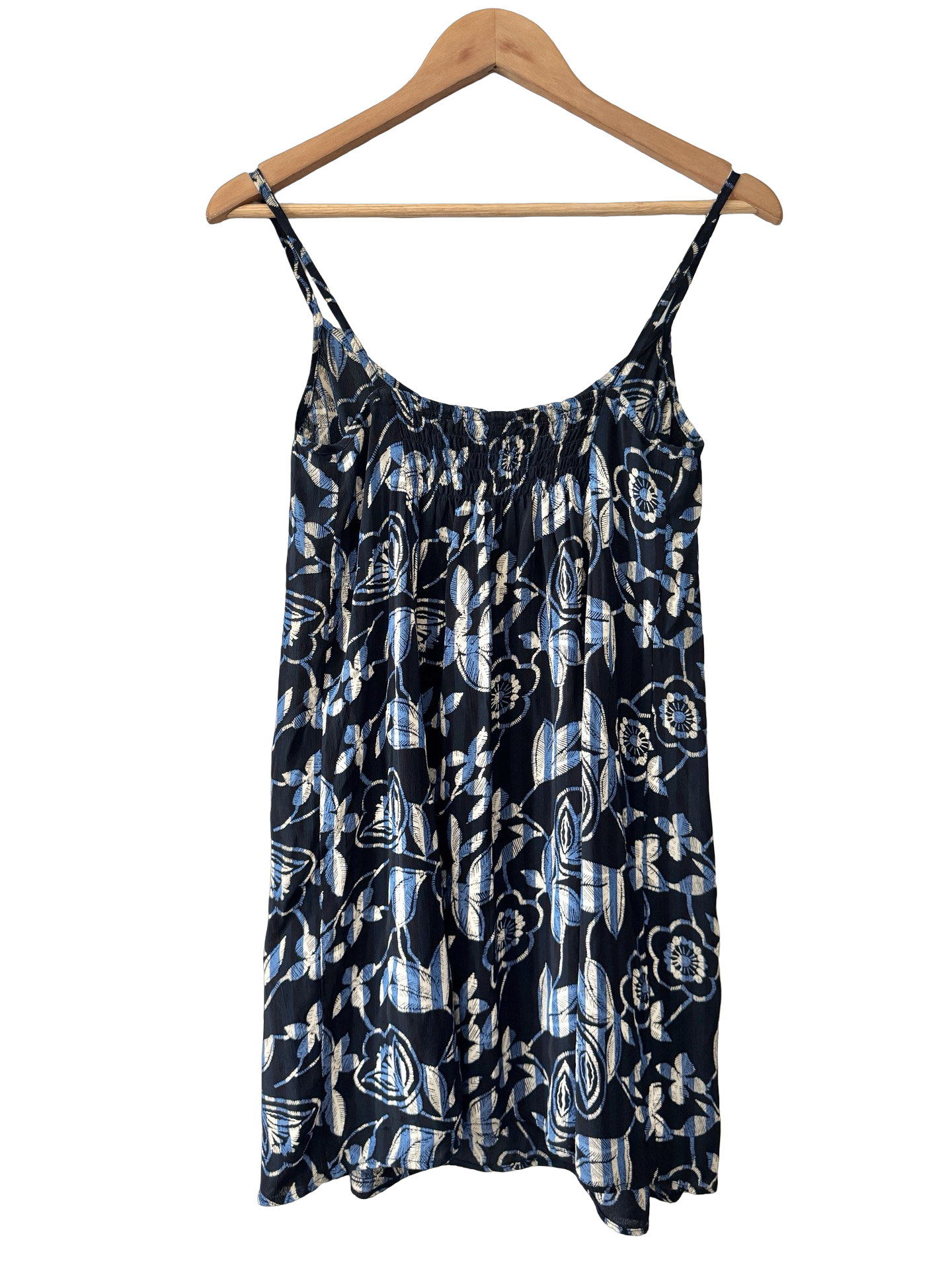 Vintage Y2K Midnight Garden Mini Dress (S/M)