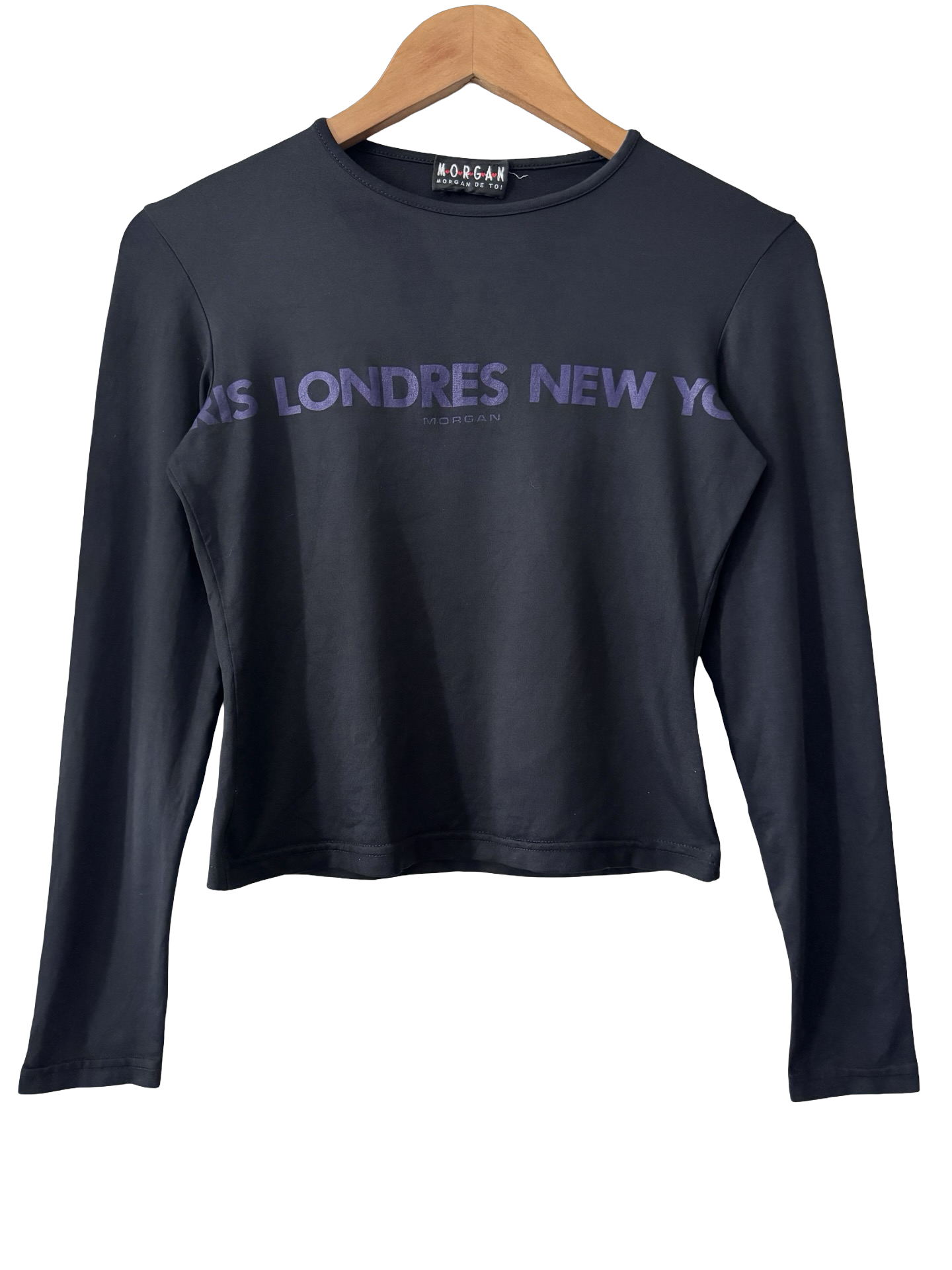 Vintage Y2K Morgan De Toi Graphic Long Sleeve Top (S/M)