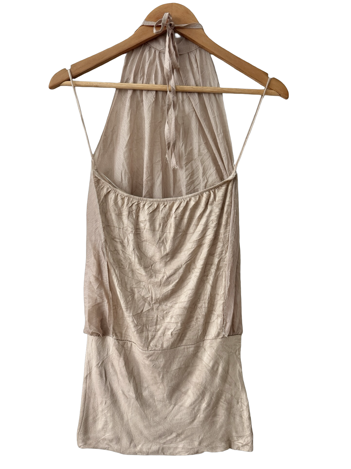 Vintage Y2K Champagne Bubble Top (M)