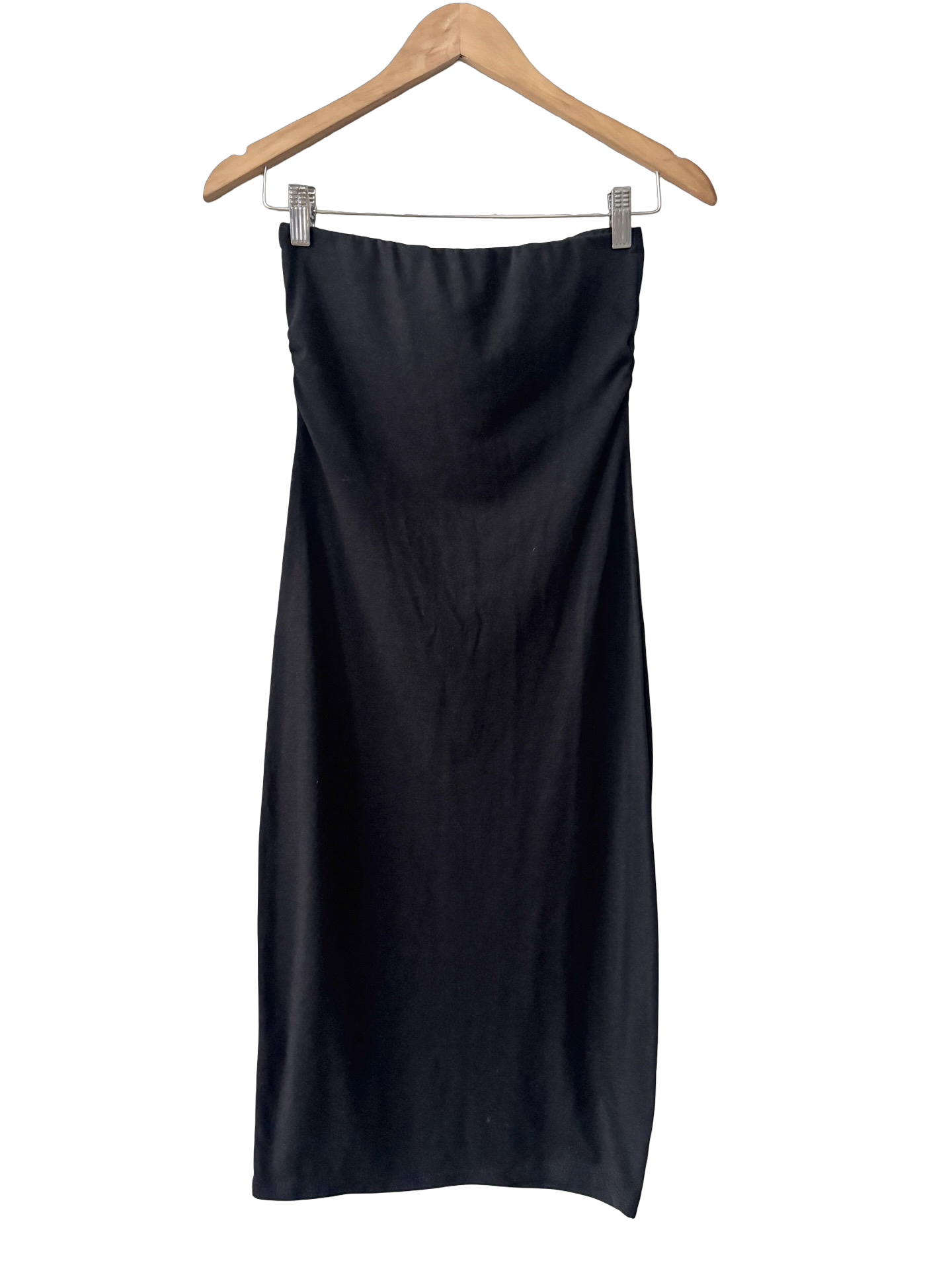Vintage Y2K Midnight Siren Strapless Midi Dress (S)