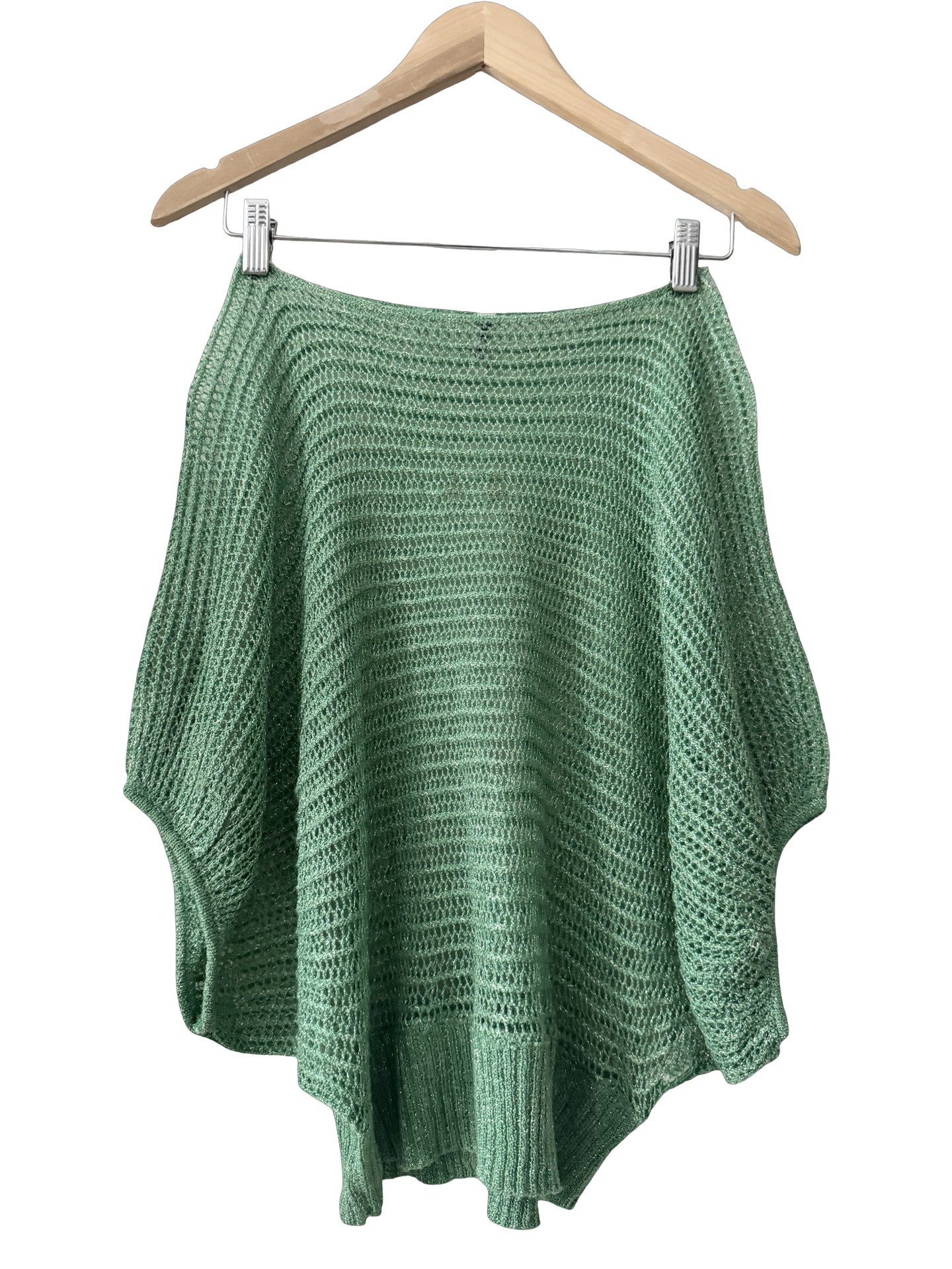 Vintage Y2K Buzz Crochet Poncho (S/M)