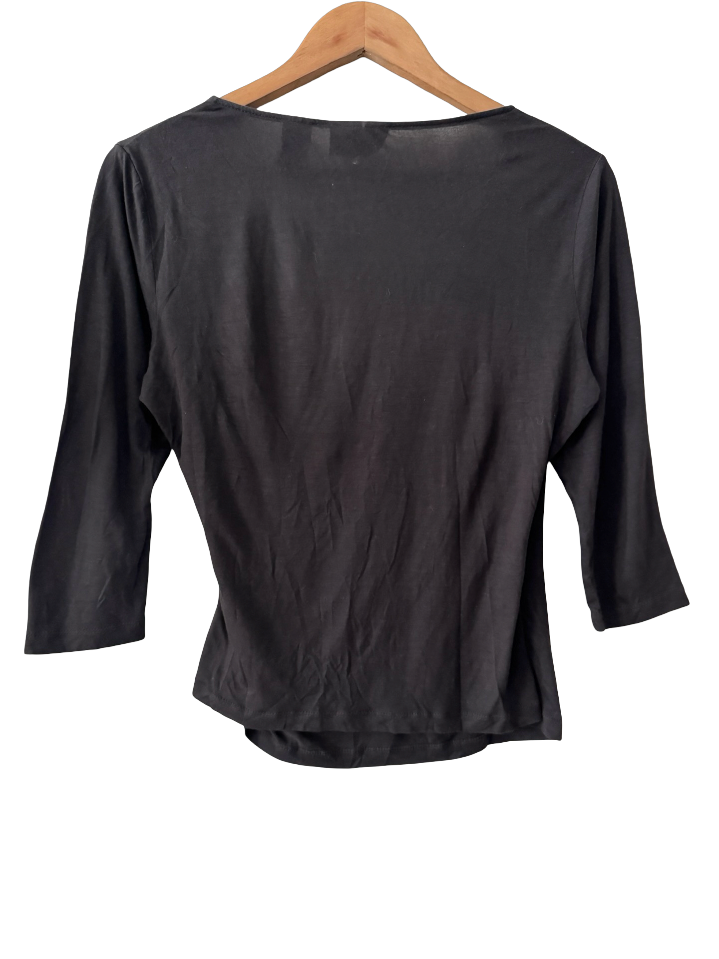 Vintage Y2K Chocolate After-Dark Ruched Wrap Top (M)