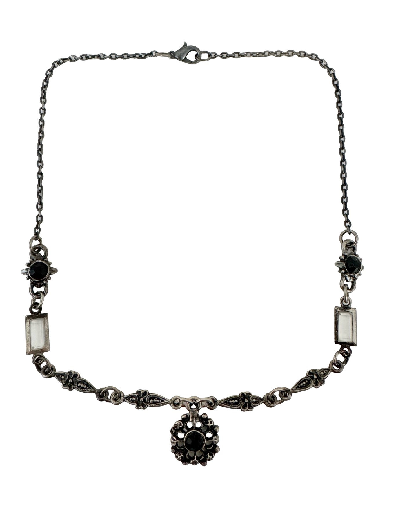 Vintage Midnight Garden Necklace