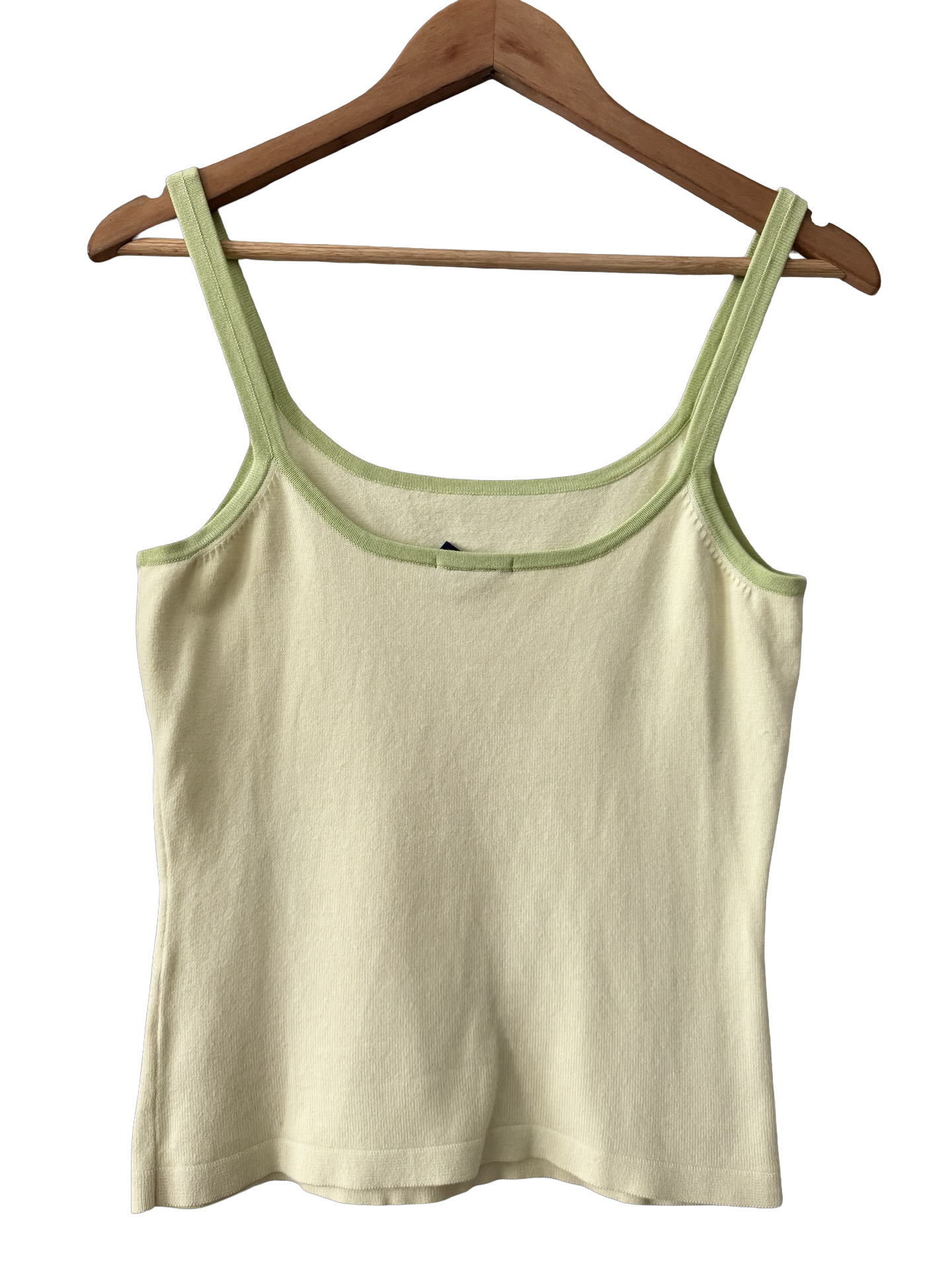 Vintage 90s Butter Contrast Trim Knit Cami (S/M)