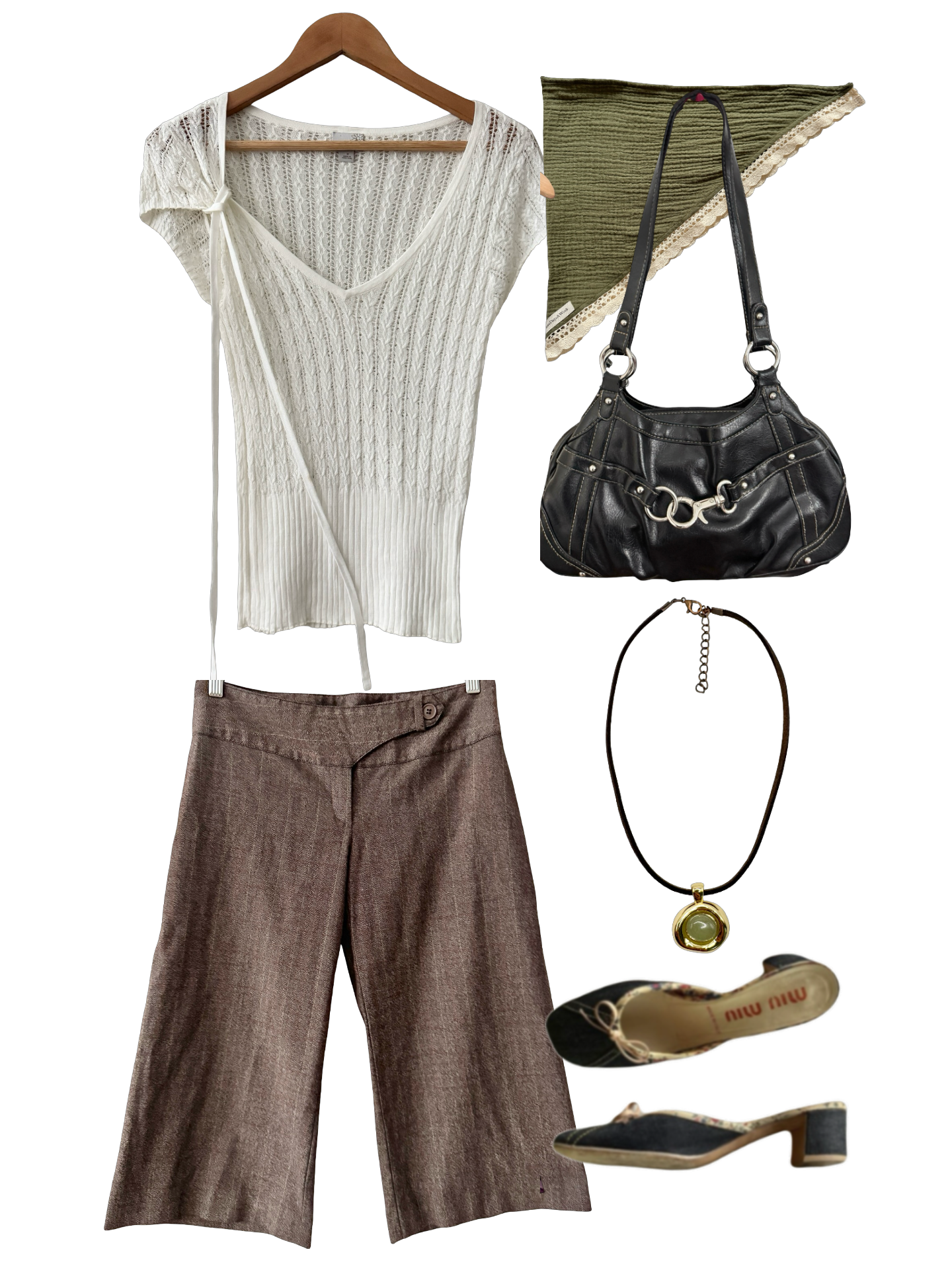 Vintage Y2K Café in Capri Knit Top (M)