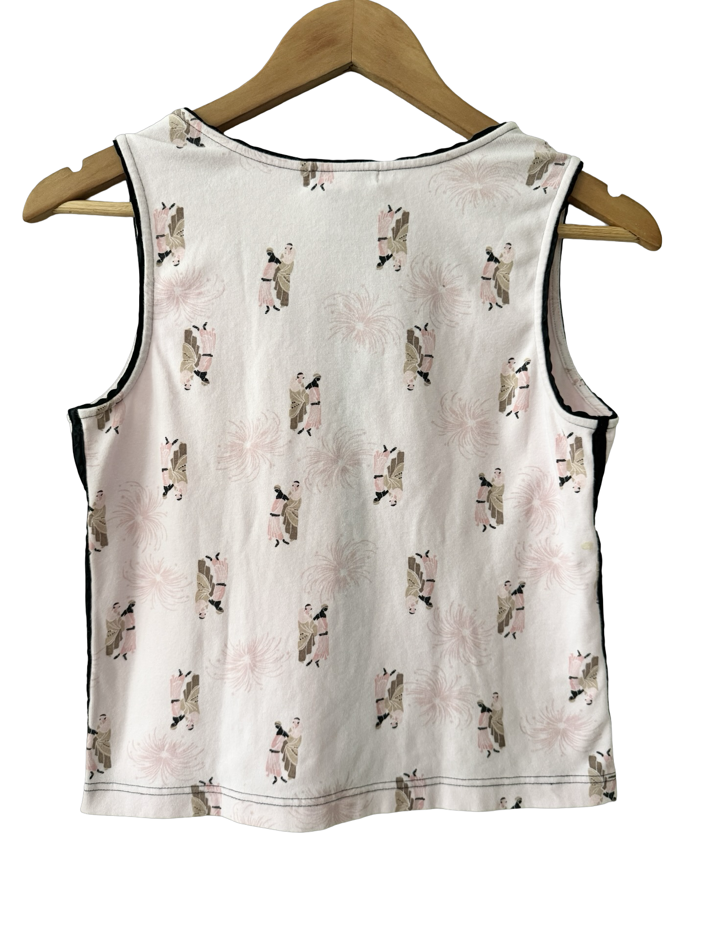 Vintage 90s Retro Women Graphic Print Top (M)