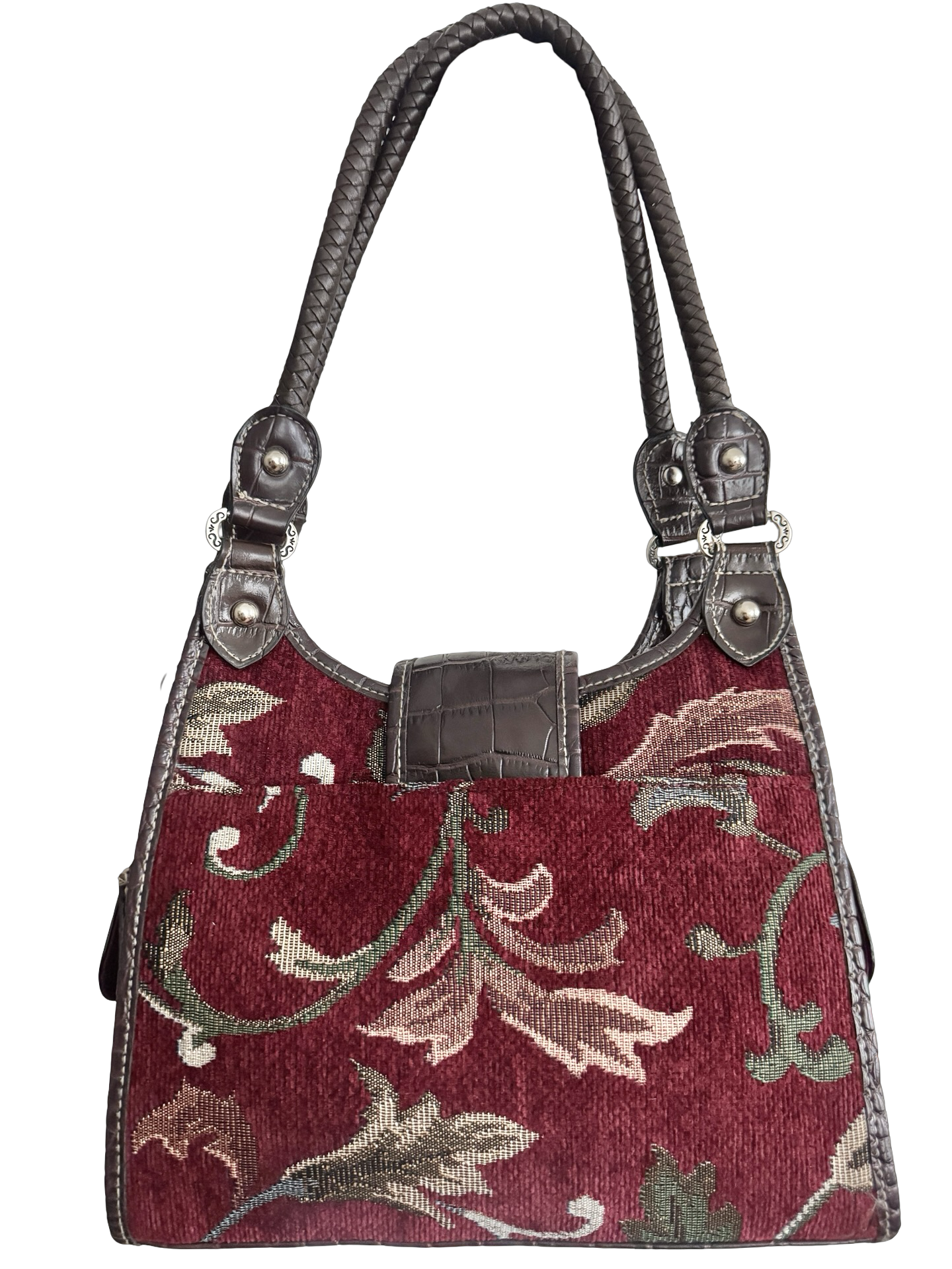 Vintage Y2K Tapestry Romance Shoulder Bag