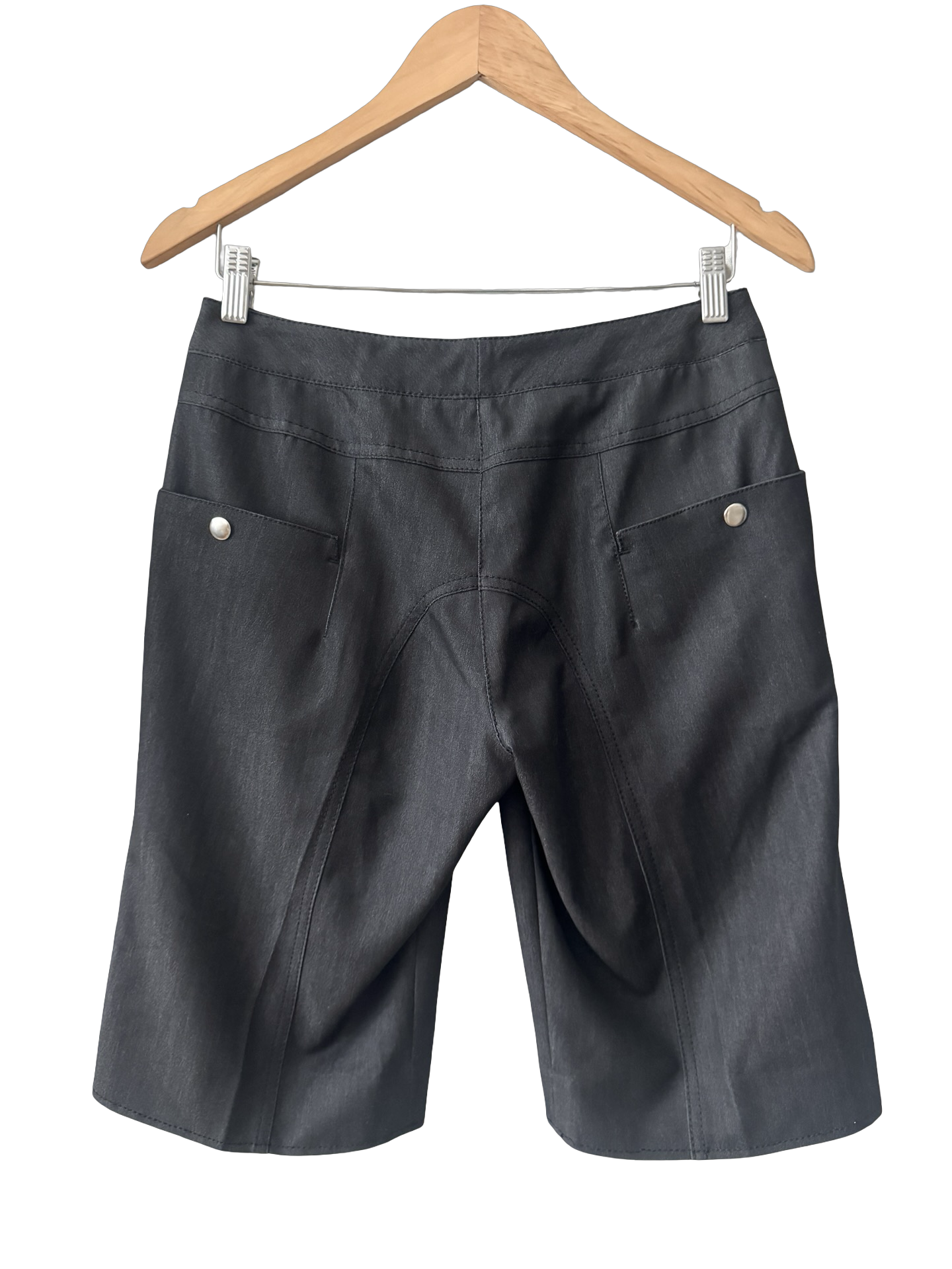 Vintage Y2K French Midnight Moto Capris (S)
