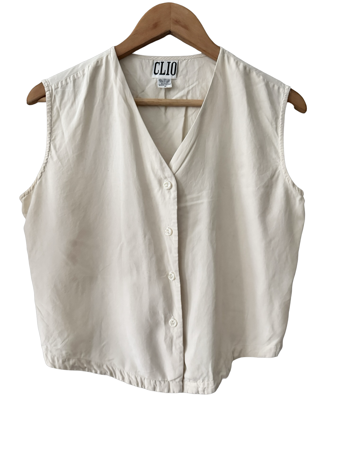 Vintage 90s Gallery Girl Silk Vest (M)