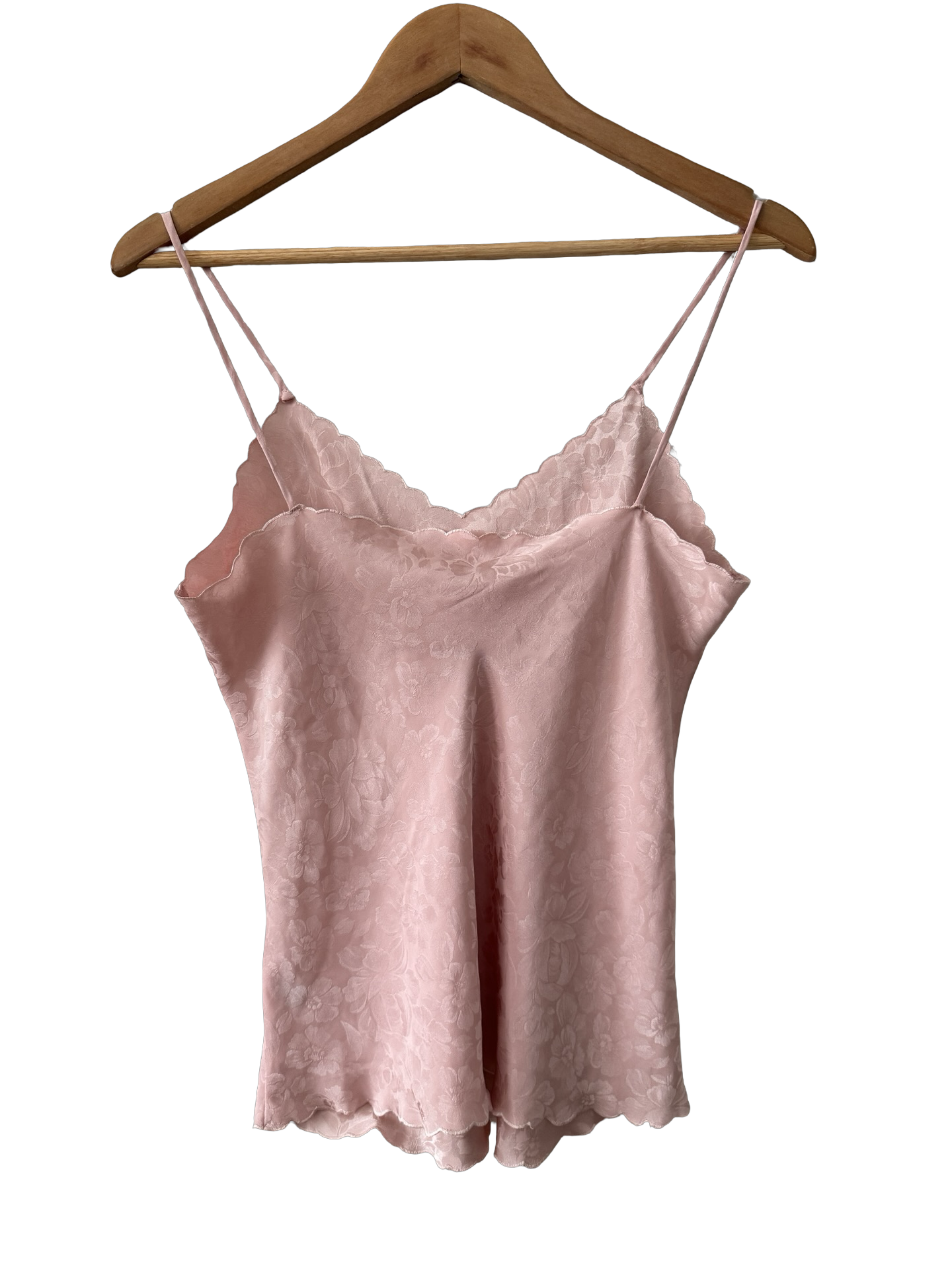 Vintage 80s Blush Pink Silk Camisole (S/M)