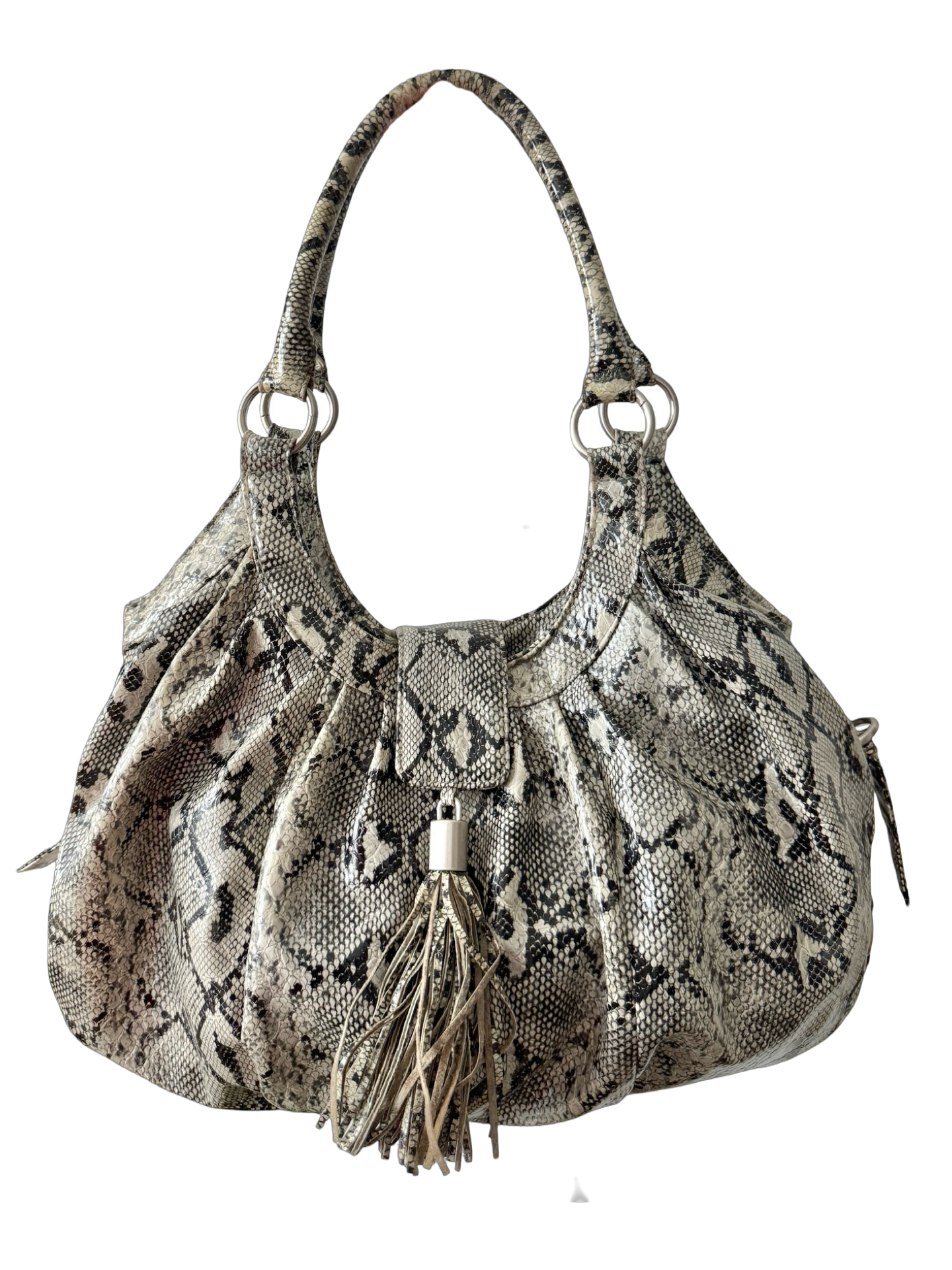 Vintage 90s Python Muse Shoulder Bag