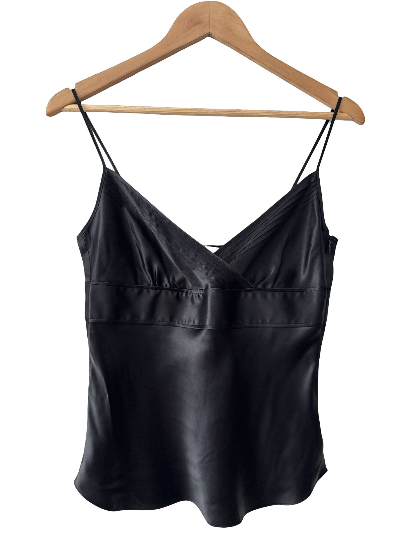 Vintage Y2K Midnight Silk Cami (S/M)