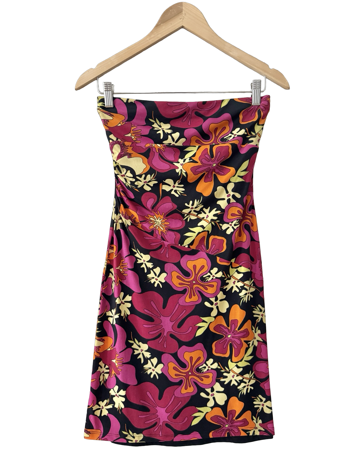 Vintage 90s Midnight Daisy Mini Dress (S)