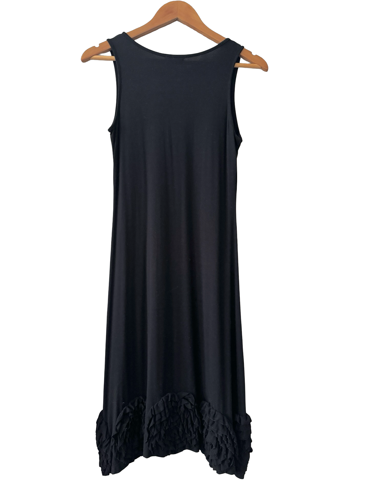 Vintage Y2K Midnight Rosette Hem Tank Dress (M)