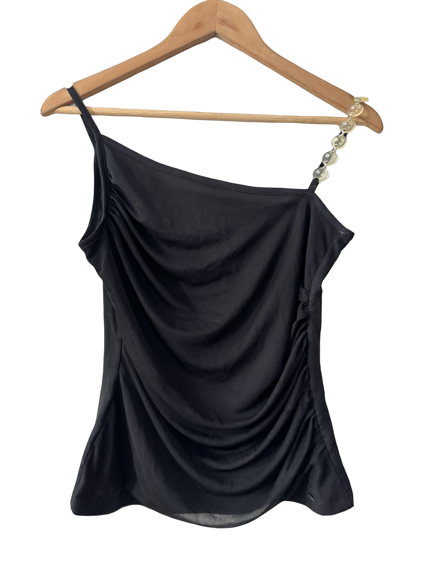Vintage Y2K Morgan De Toi Midnight Hardware Asym Top (M)