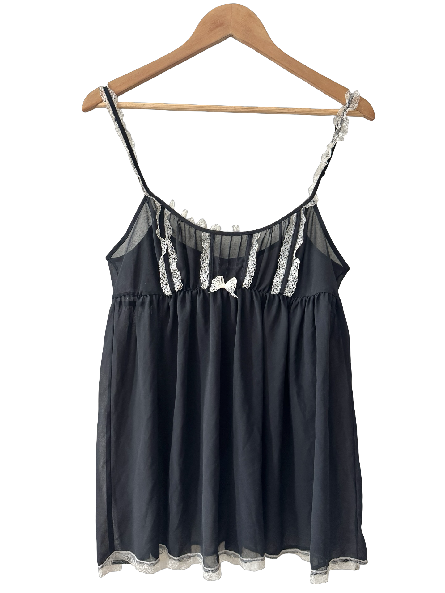 Vintage Victoria’s Secret French Maid Babydoll Cami (L)