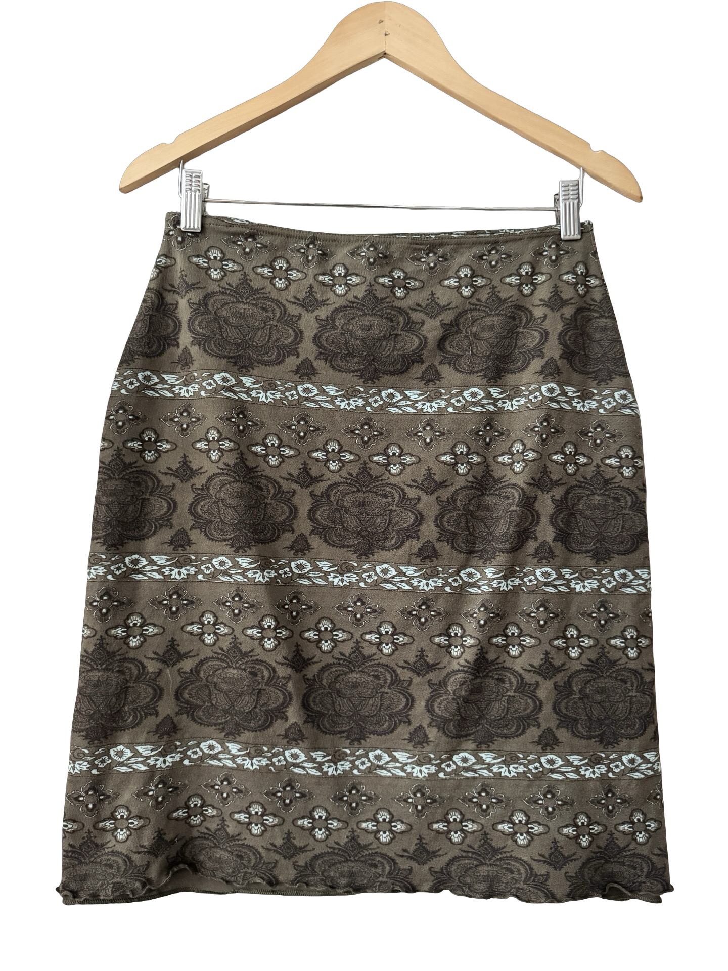Vintage 90s Café Floral Skirt (M)
